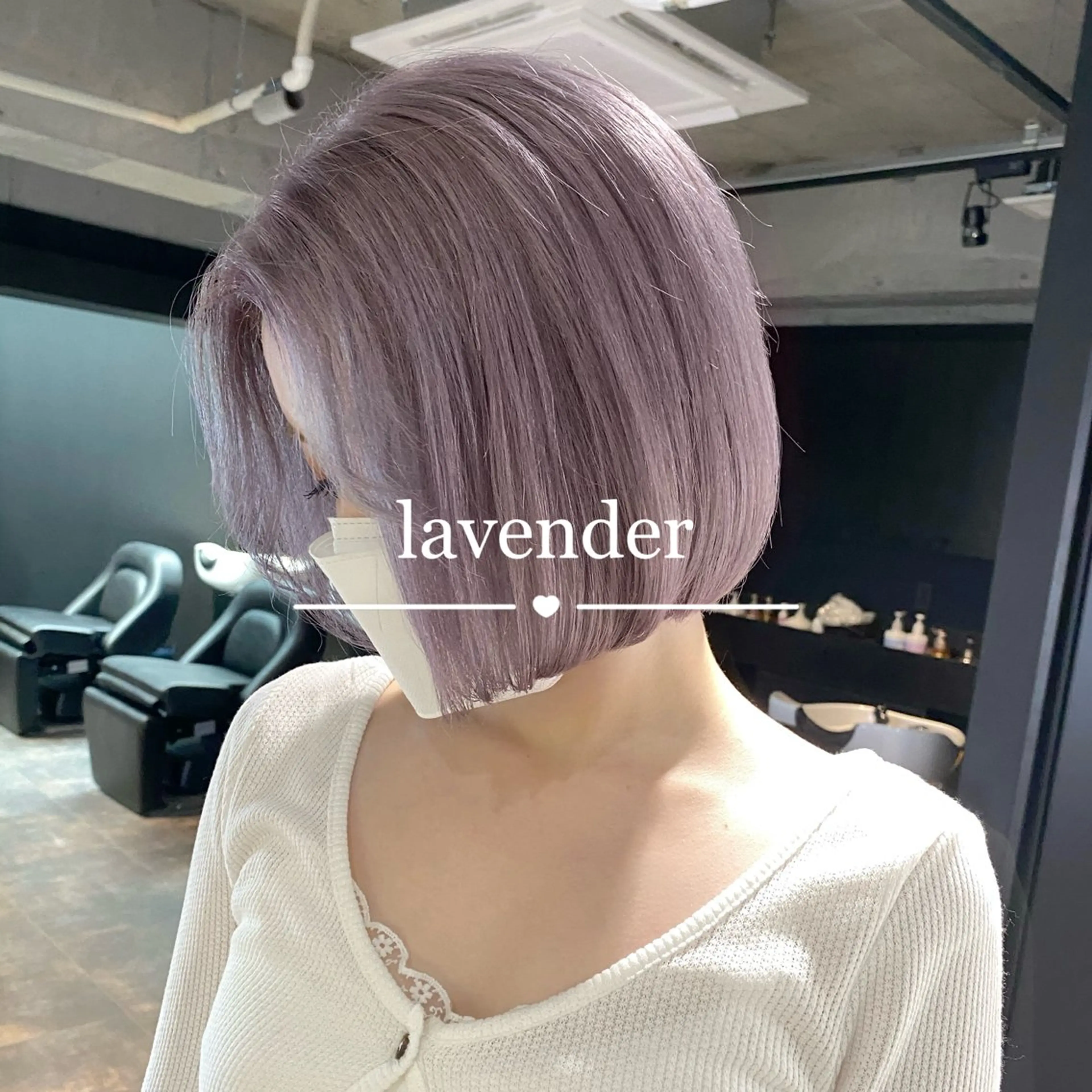 カラー ラベンダーカラー ヘアカラー 心斎橋/ハイトーン/ airi⠀のヘアスタイル