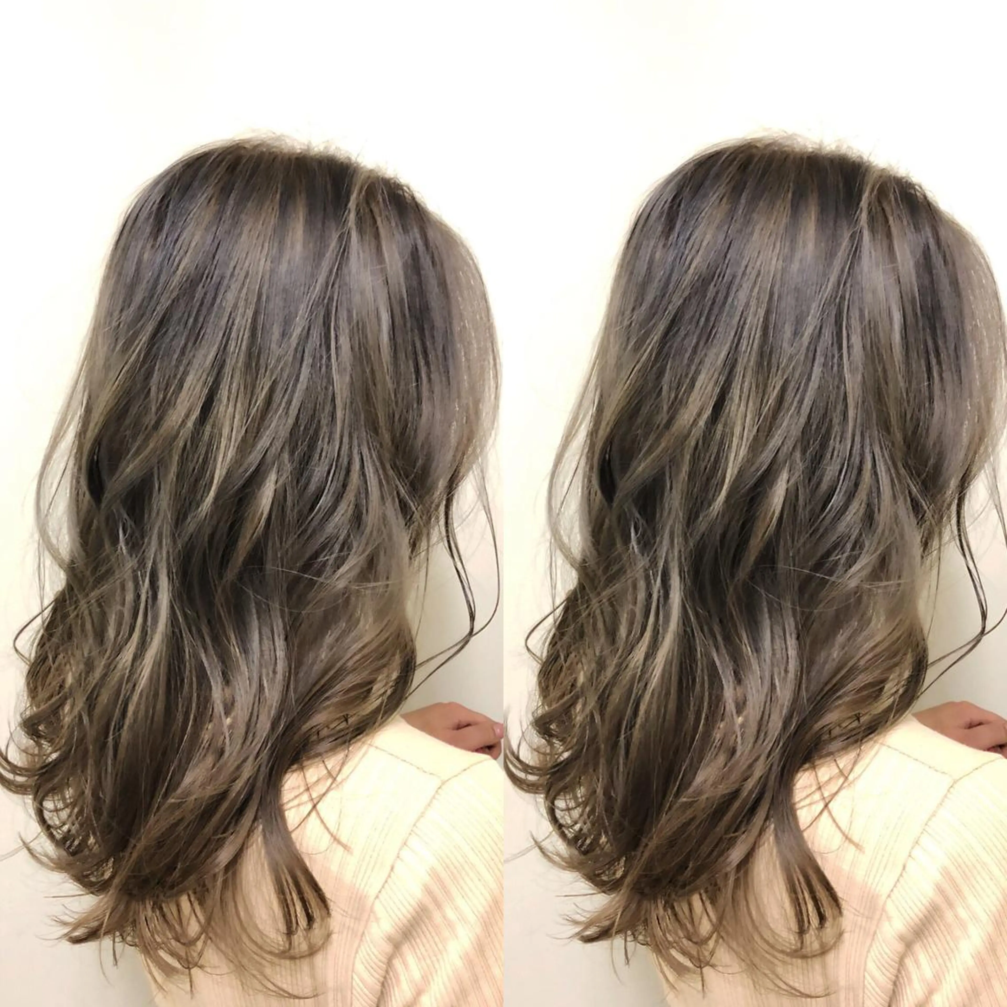 セミロング ハイライト 綺麗な髪質にしたい方 限定🌈清水　祥のヘアスタイル