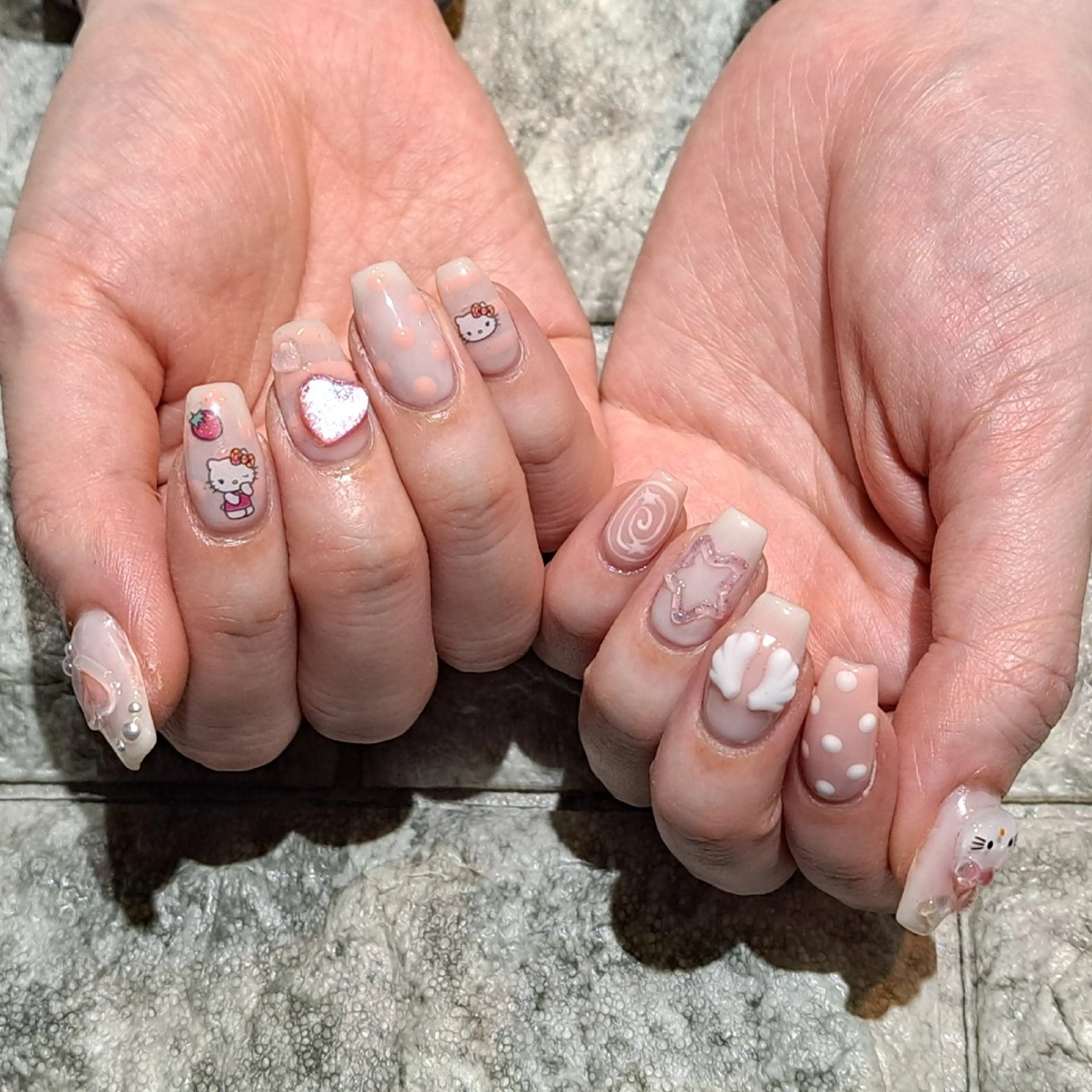 ネイル ハンドネイル RounGe町田店 🧸大谷のネイルデザイン