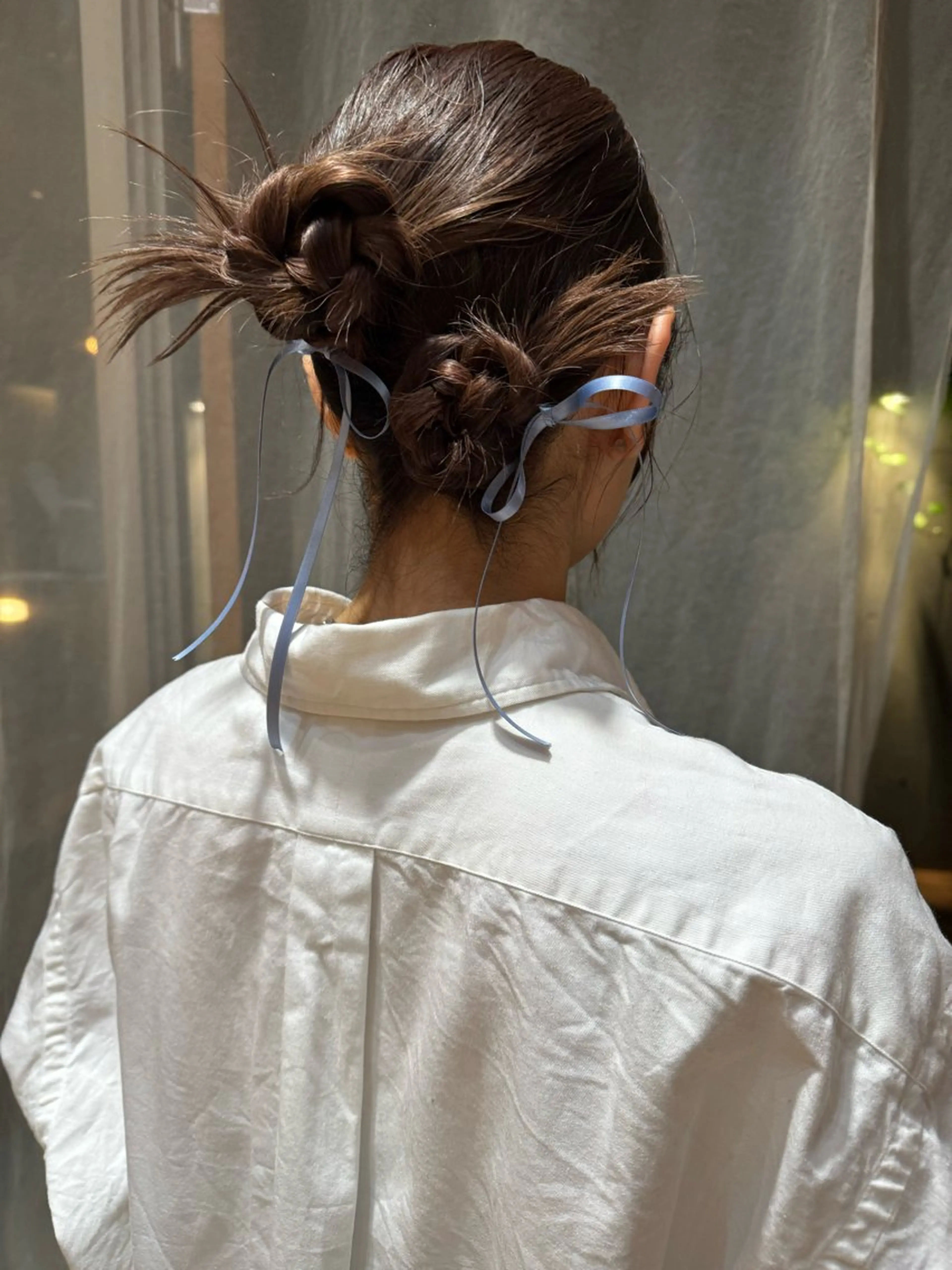 セミロング ヘアアレンジ 🎗️【ヘアセット 美眉】吉川玲🎗️のヘアスタイル