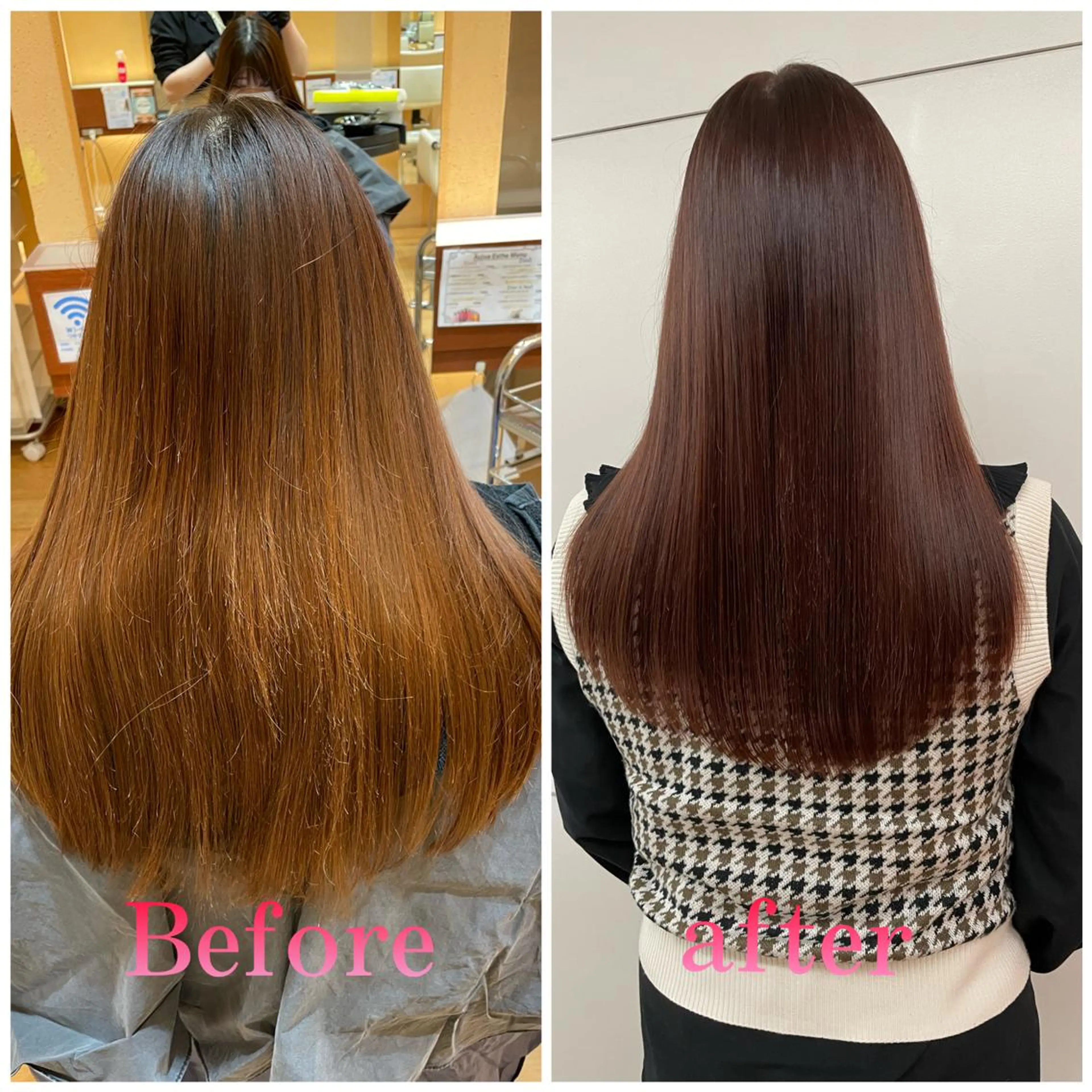 ロング カラー ブラウンカラー トリートメント CLALA sakae  LA.DONNA group所属・🌸 Miyuのマツエク・マツパデザイン