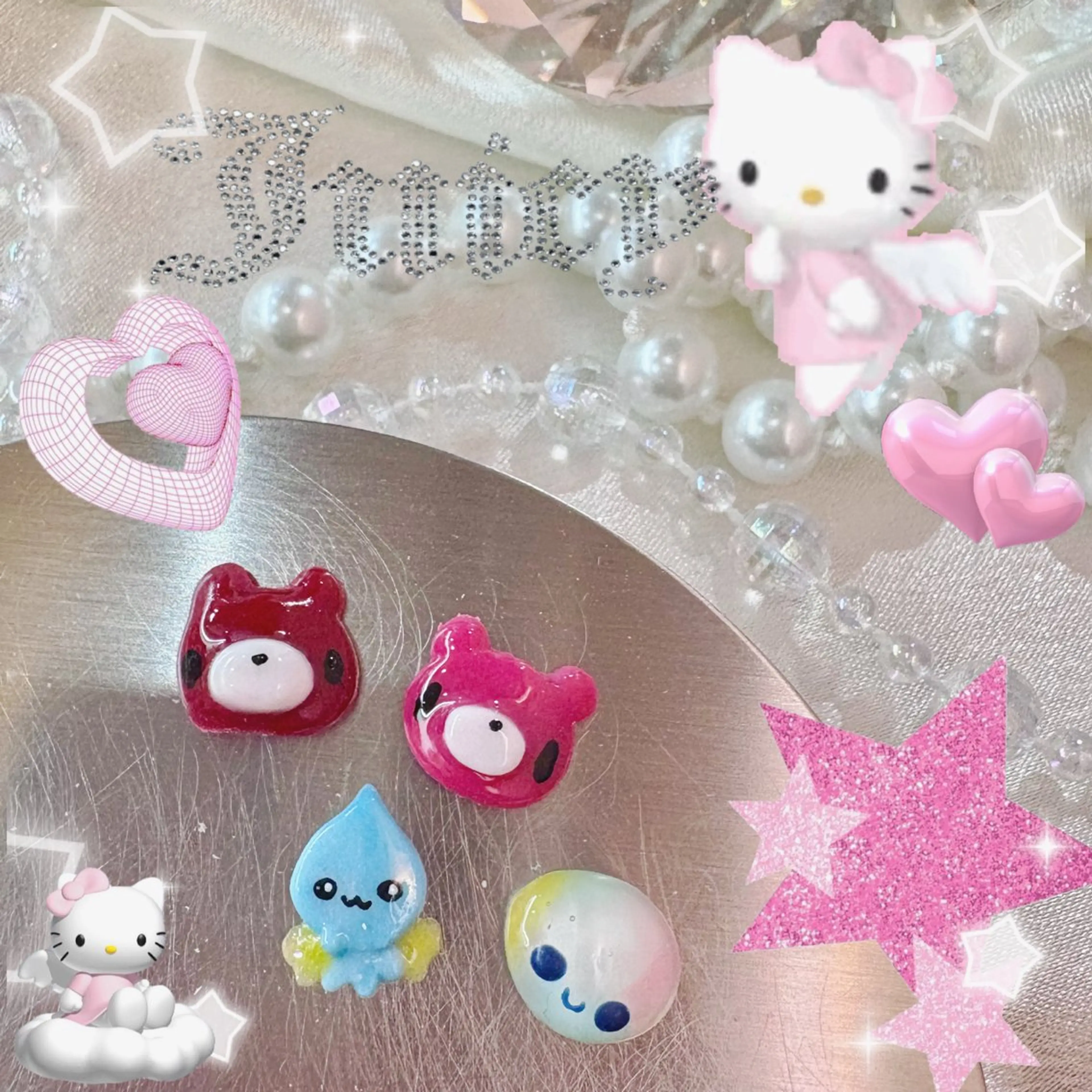 【事前作成】手作りパーツ🍓🫧の写真