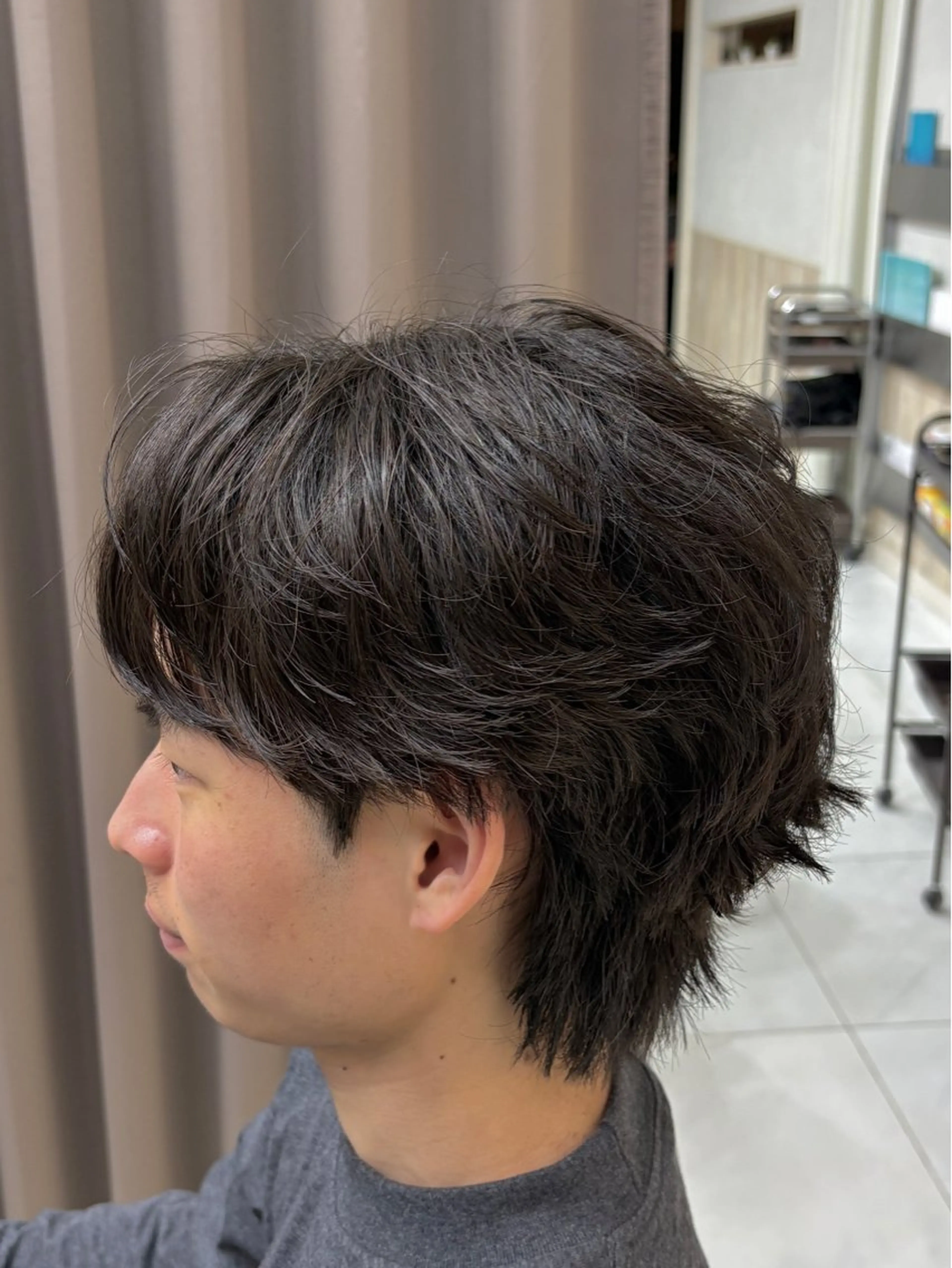 ショート パーマ メンズ カット パーマ GRANDEUR ryuのヘアスタイル