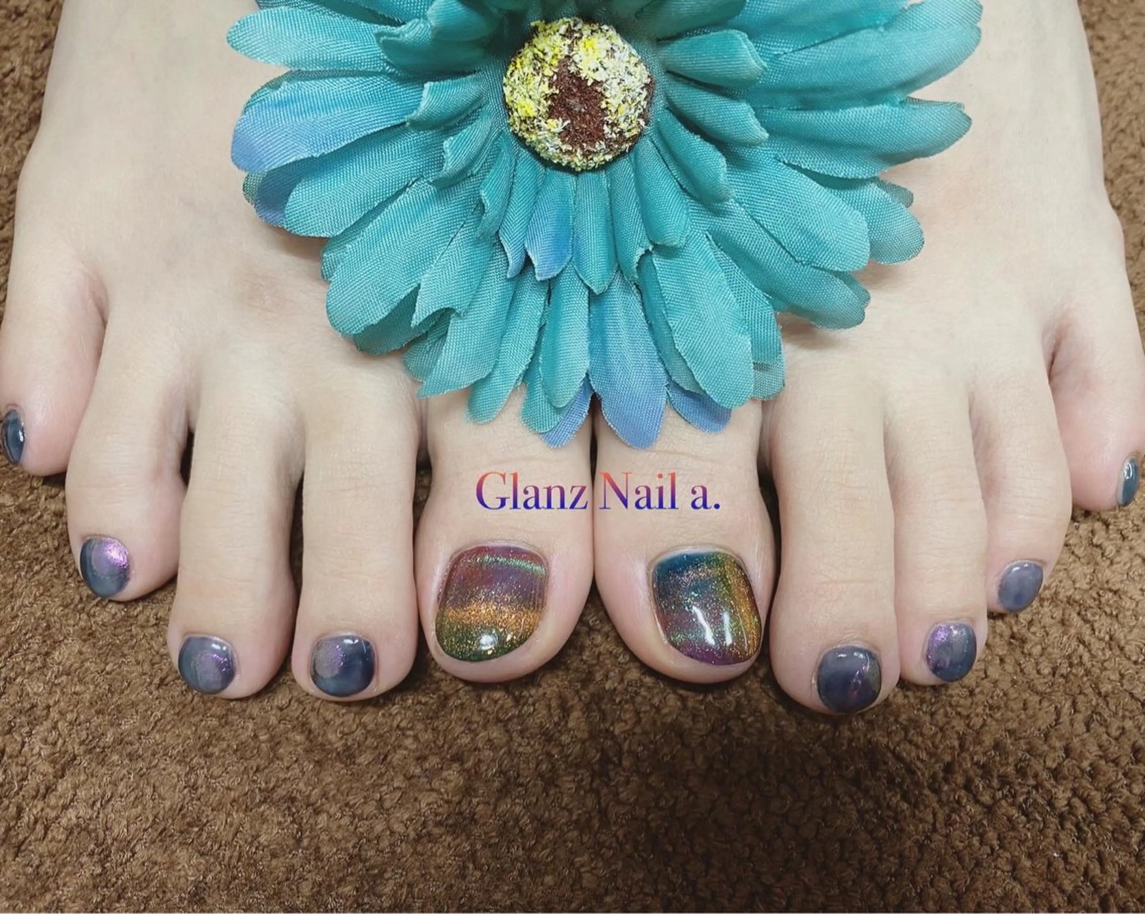 ネイル ジェルネイル マグネットネイル Glanz  Nail aのネイルデザイン