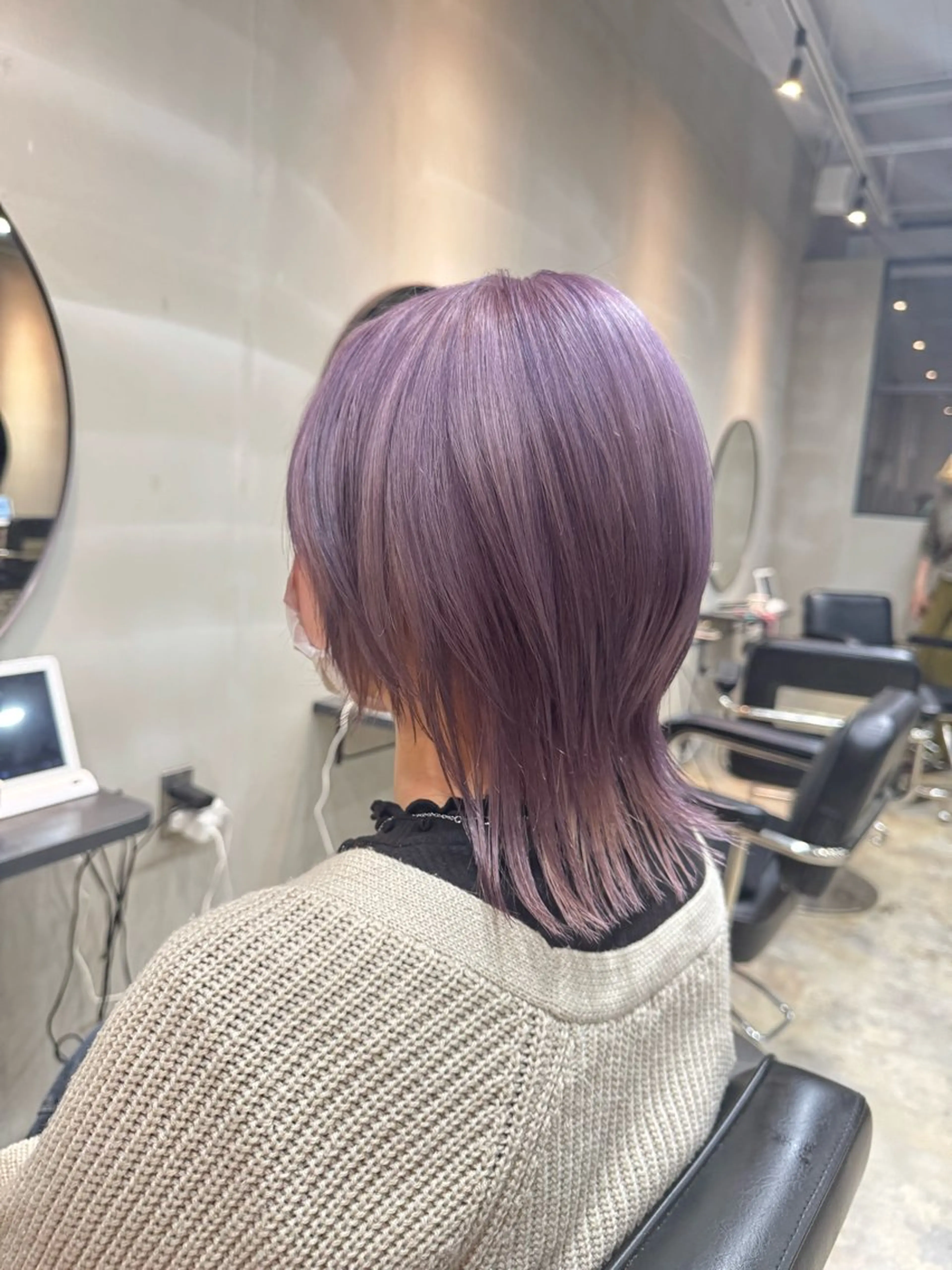 ミディアム カラー La fith hair leco【ラフィスヘアー　レコ】所属・阪田 素規のヘアスタイル