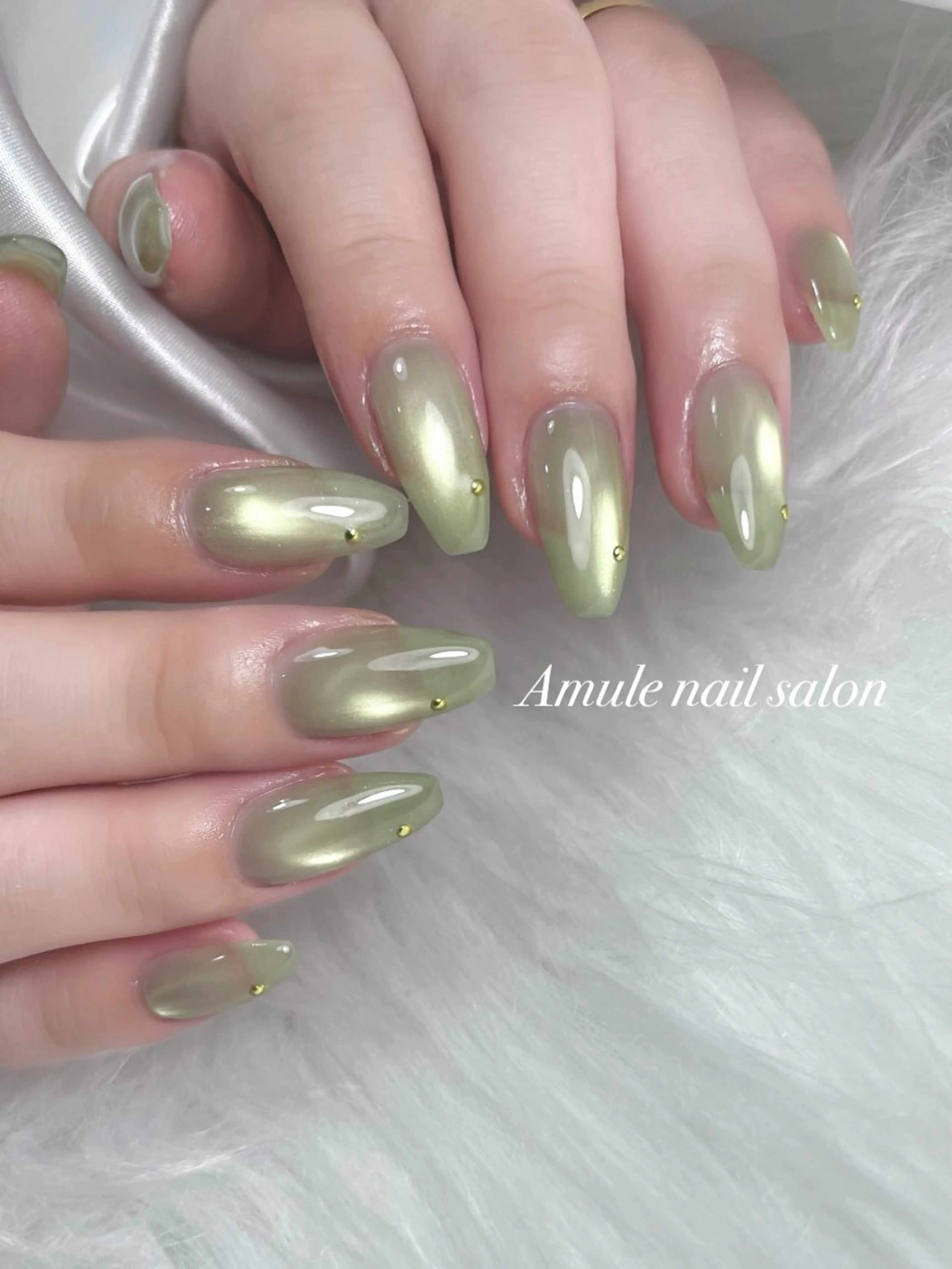 ネイル マグネットネイル ハンドネイル Amule nailsalonのネイルデザイン