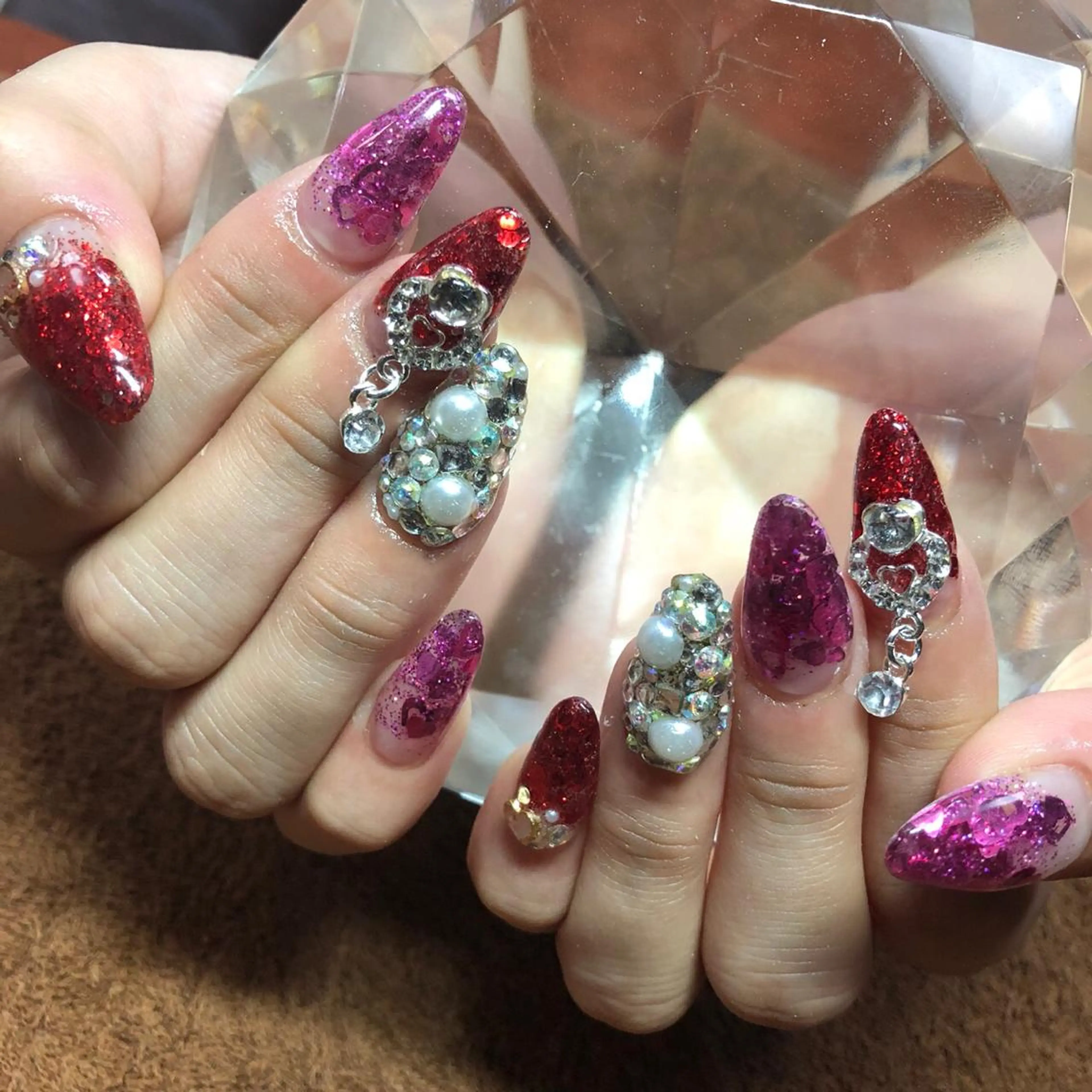 セミロング ネイル 《LB》ラブリエ Nail&eyeのマツエク・マツパデザイン