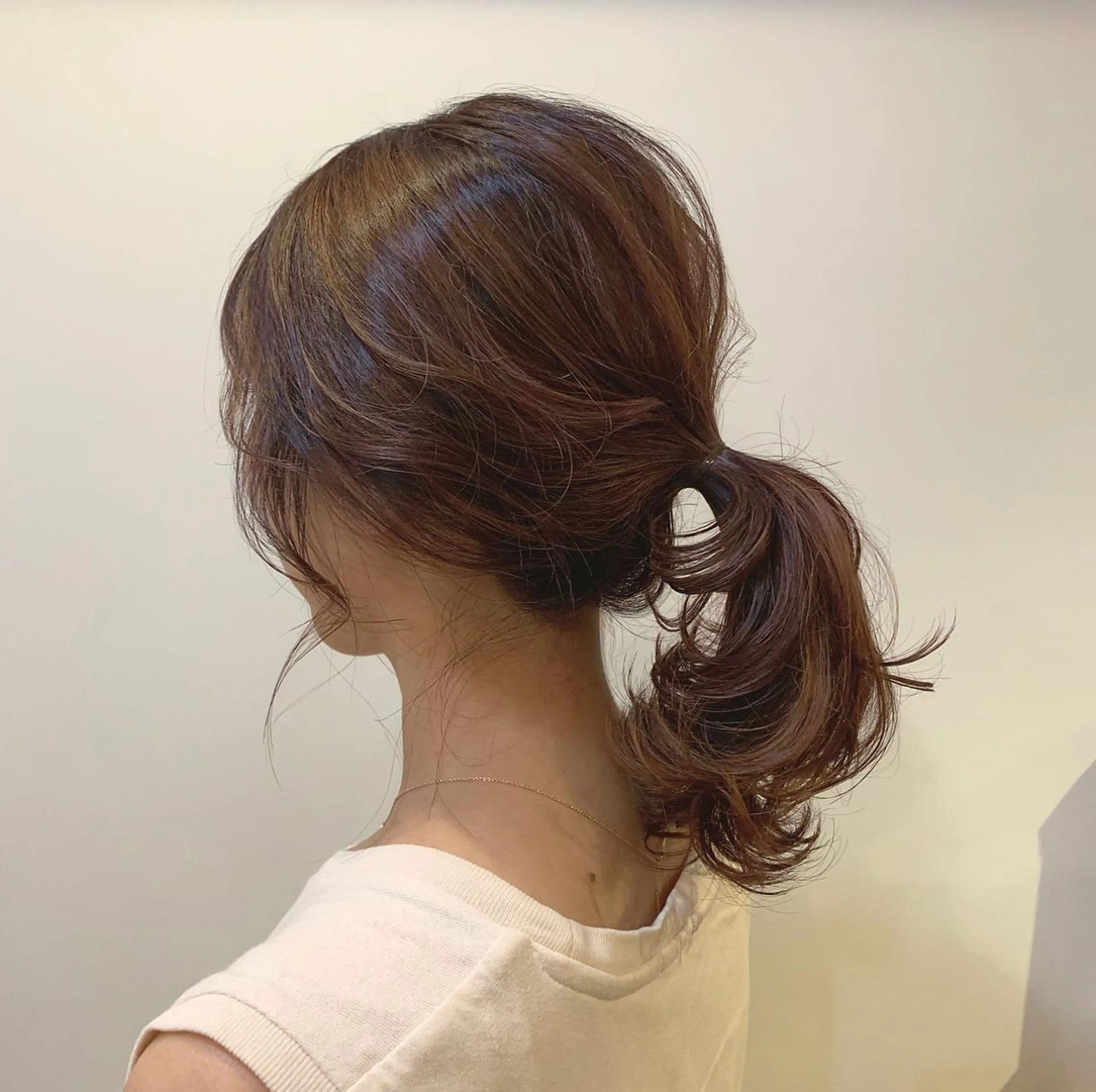 セミロング カラー stylist店長 岡本真依のヘアスタイル