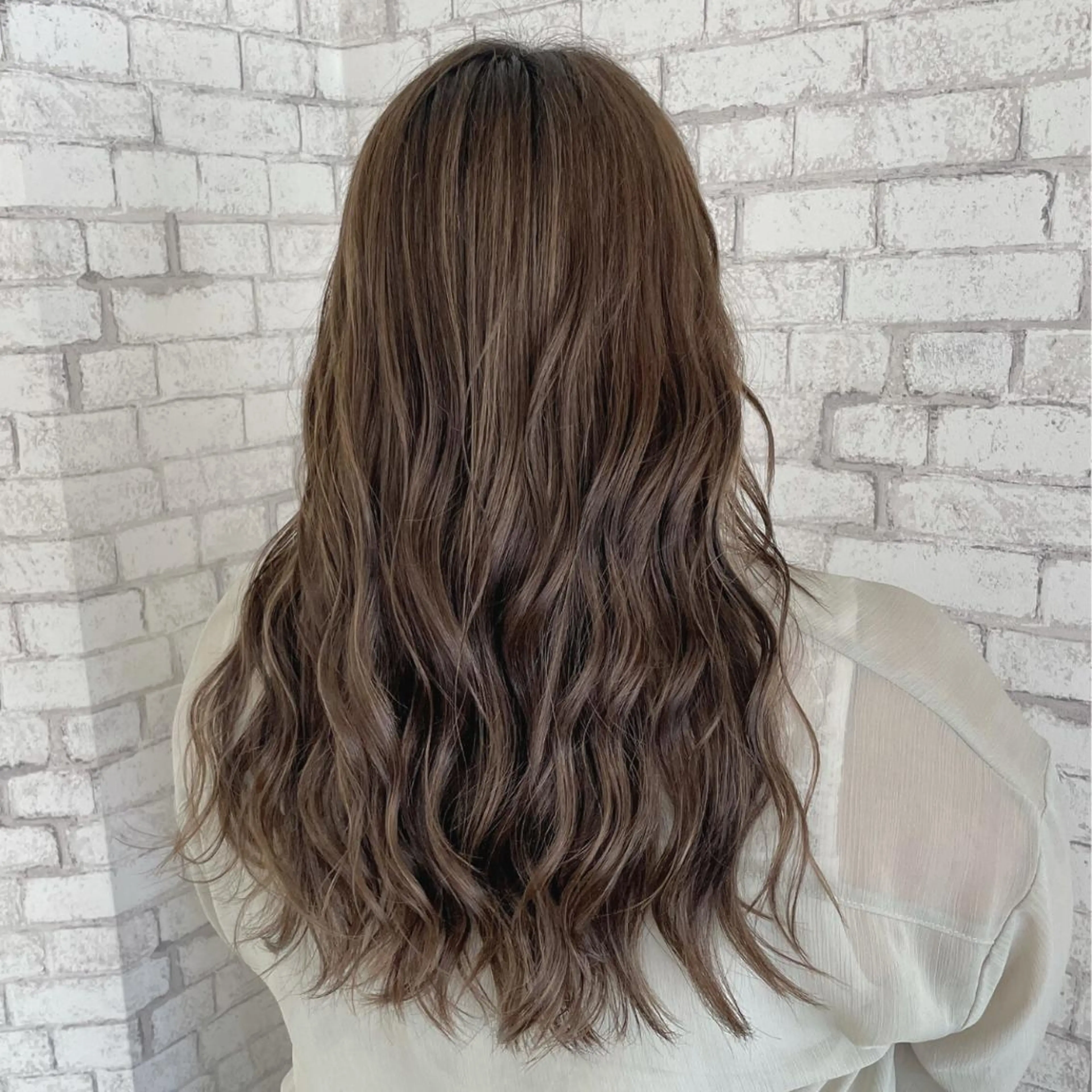 ロング カット ヘアカラー 低ダメージ特化🌱 佐野優斗のヘアスタイル