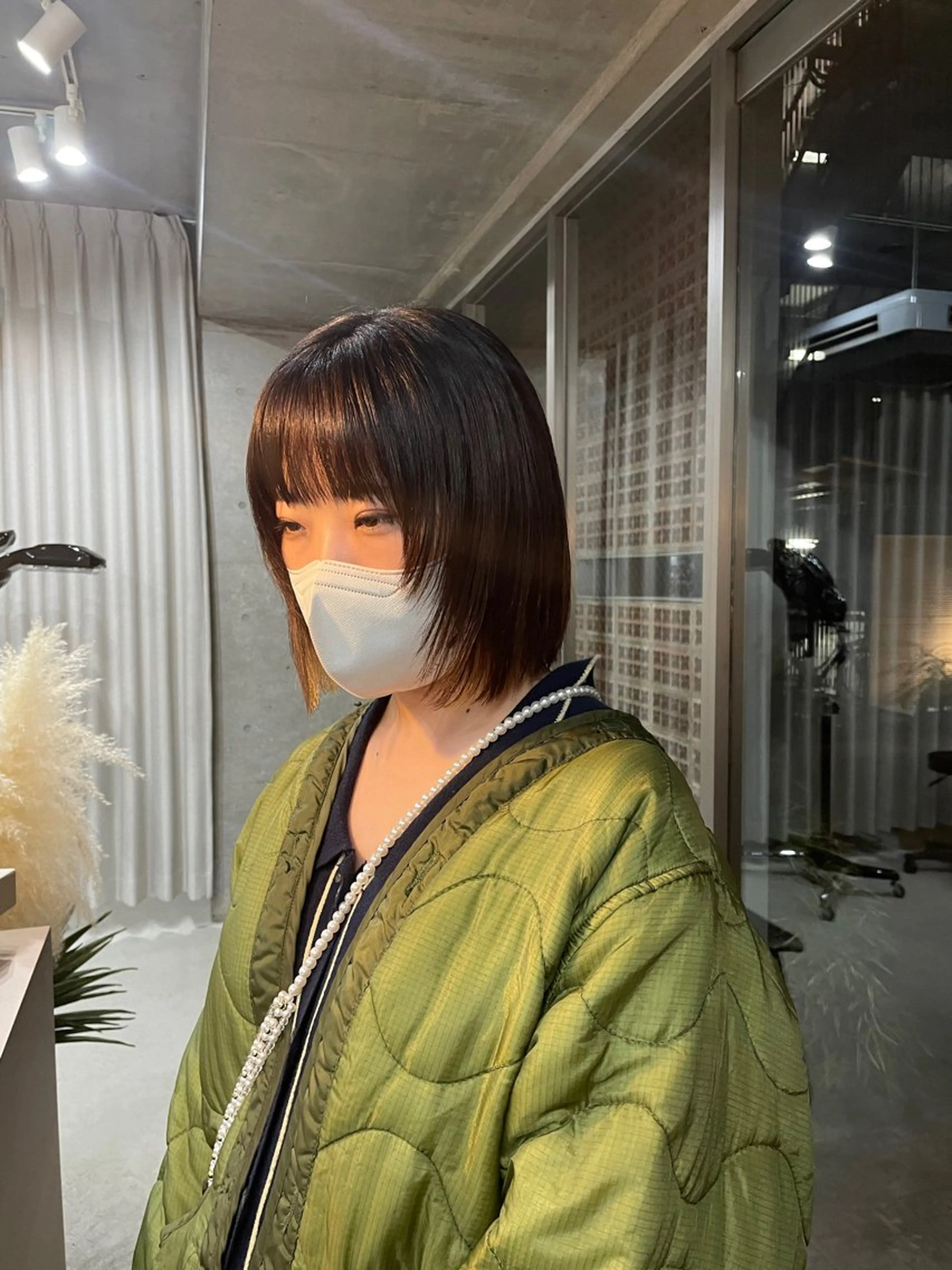 ミディアム カラー カット ヘアカラー トリートメント 表参道🌿赤み消し カラー/チナツのヘアスタイル