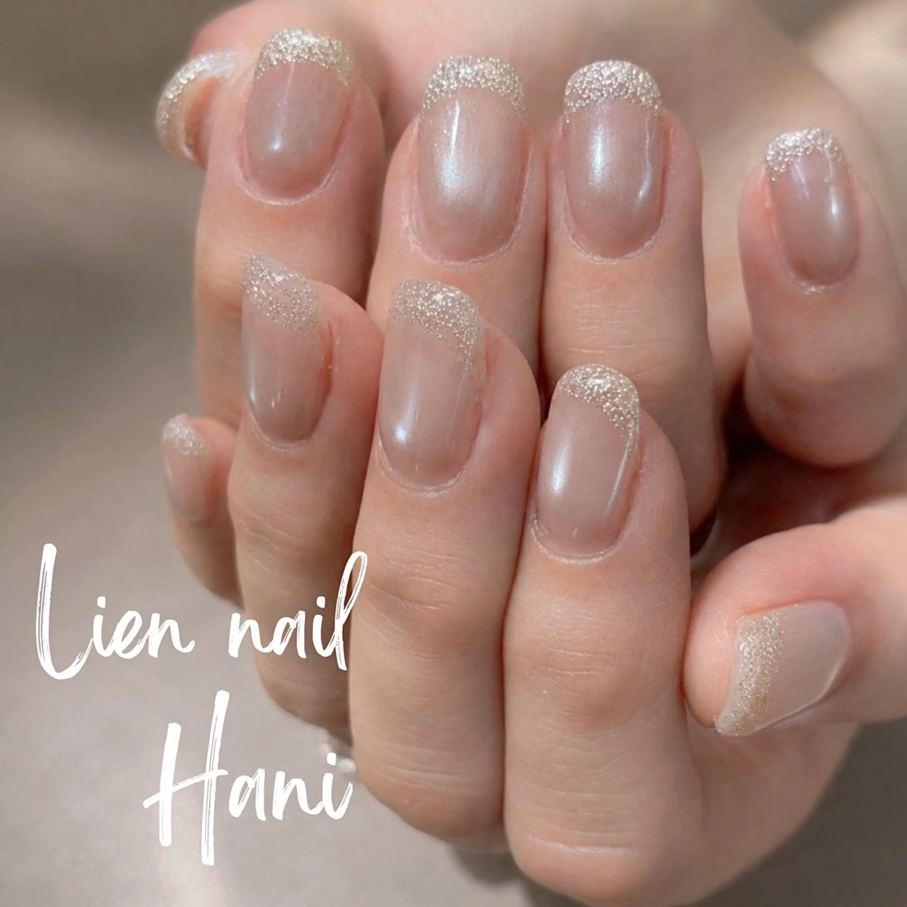ネイル アートネイル フラッシュネイル フレンチネイル マグネットネイル マグネットワンカラー Lien nail .Haniのネイルデザイン