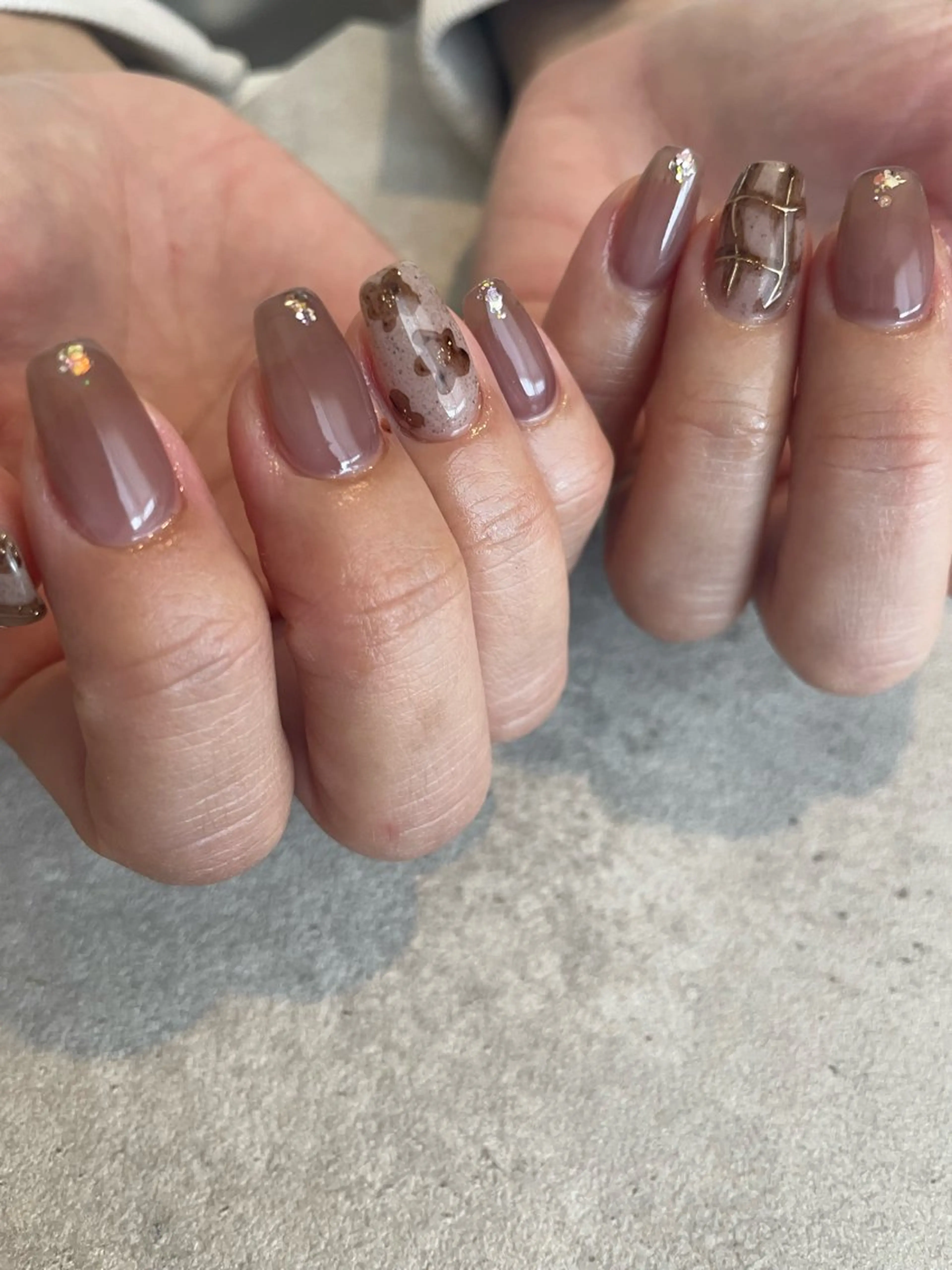 ♡オフィスネイルには＊natural design＊ワンカラーで物足りない方はこちら【オフ込】の写真