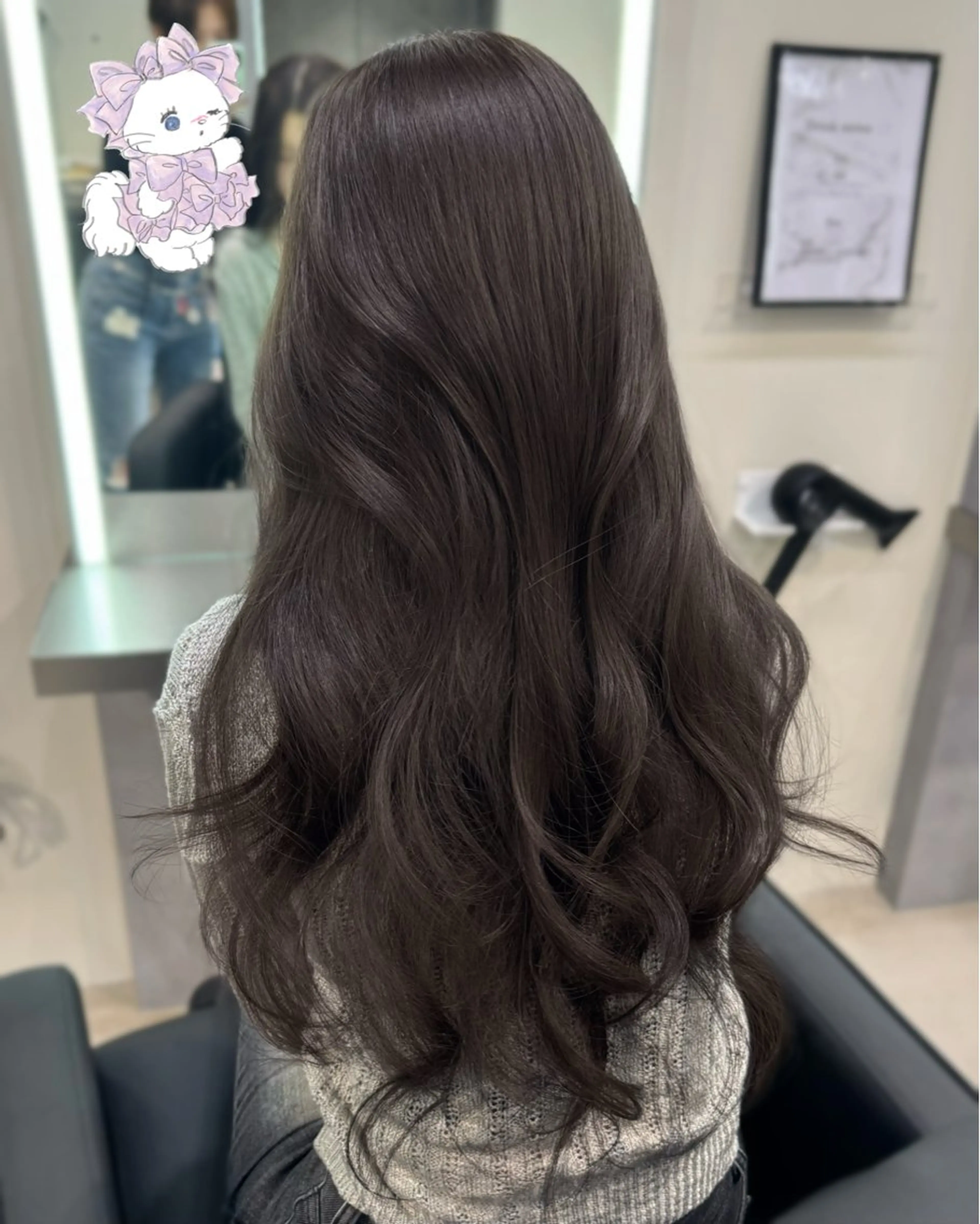 ロング カラー 艶カラー♡クール トレンドヘア♡アユミのヘアスタイル