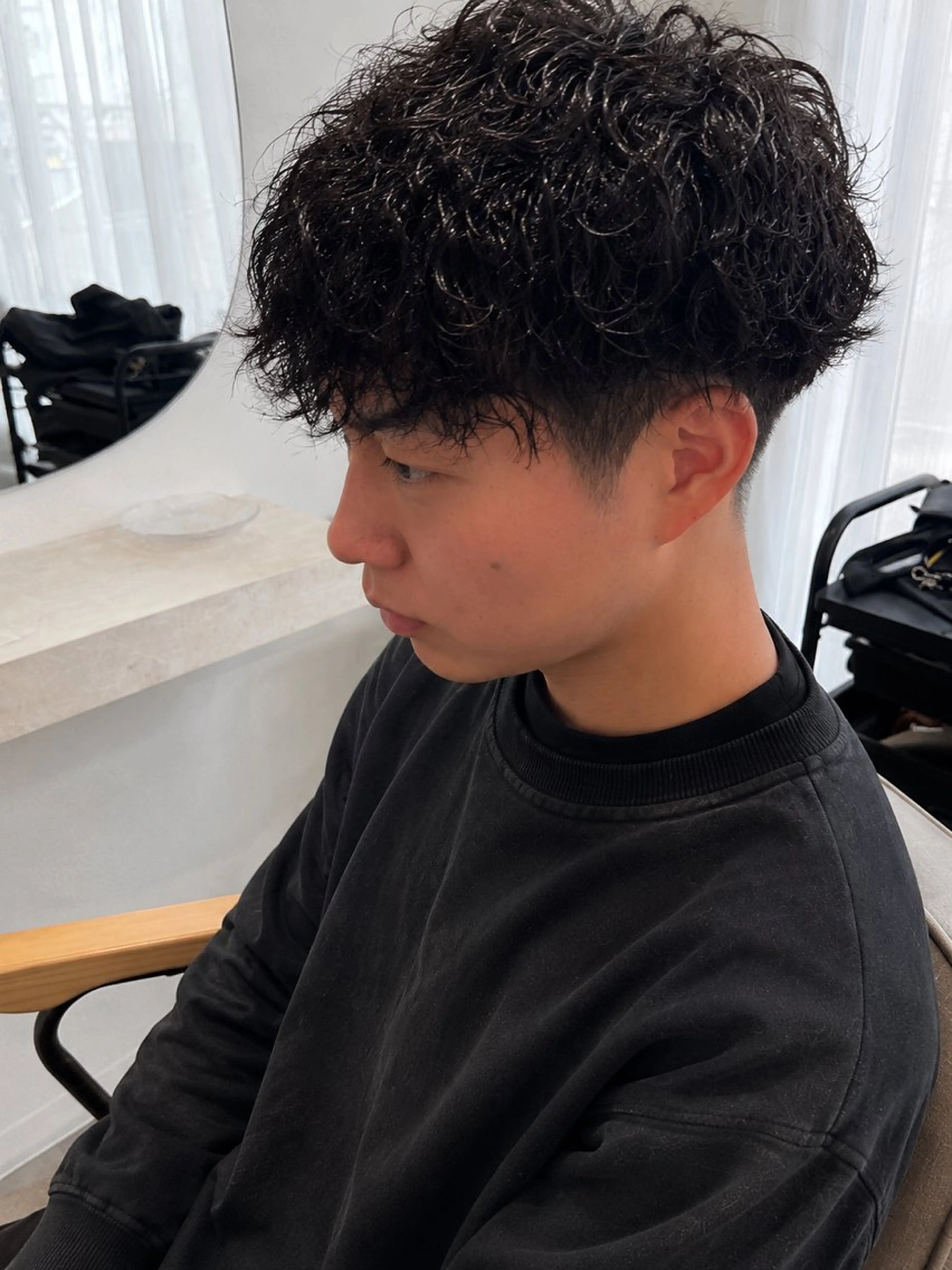 メンズカット+シャドウパーマの写真