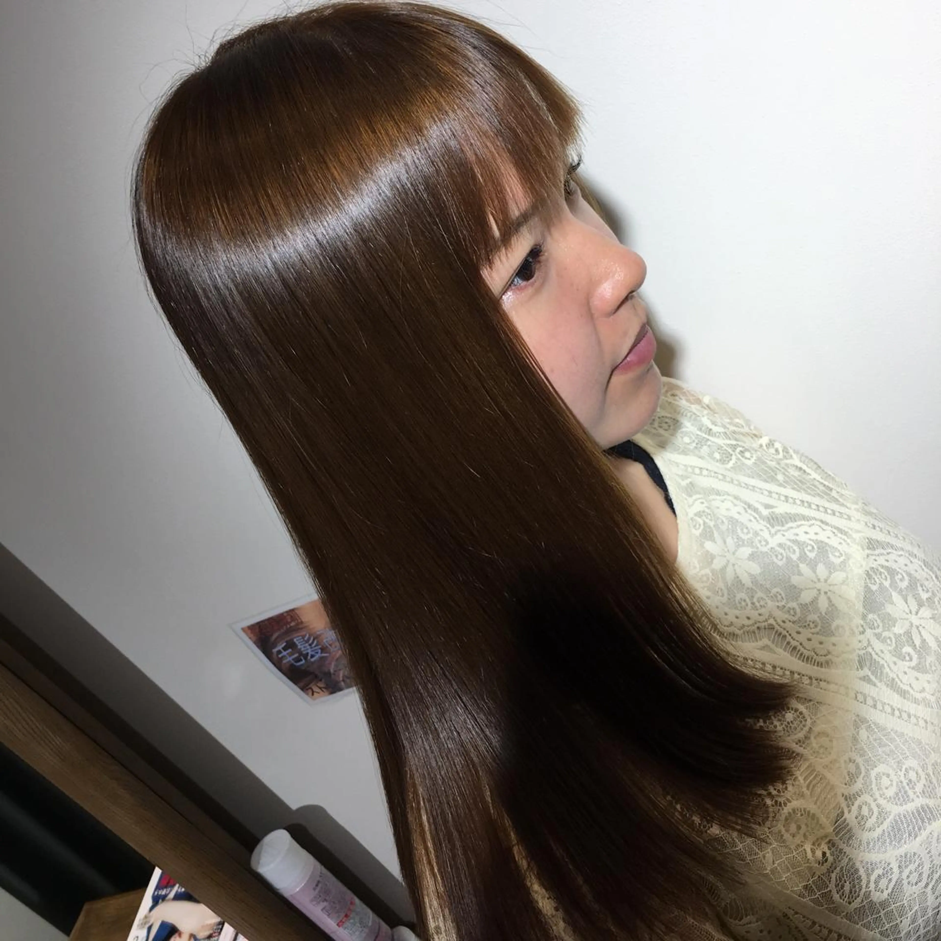 ロング カラー カット 縮毛矯正 トリートメント 橋本 慶司のヘアスタイル