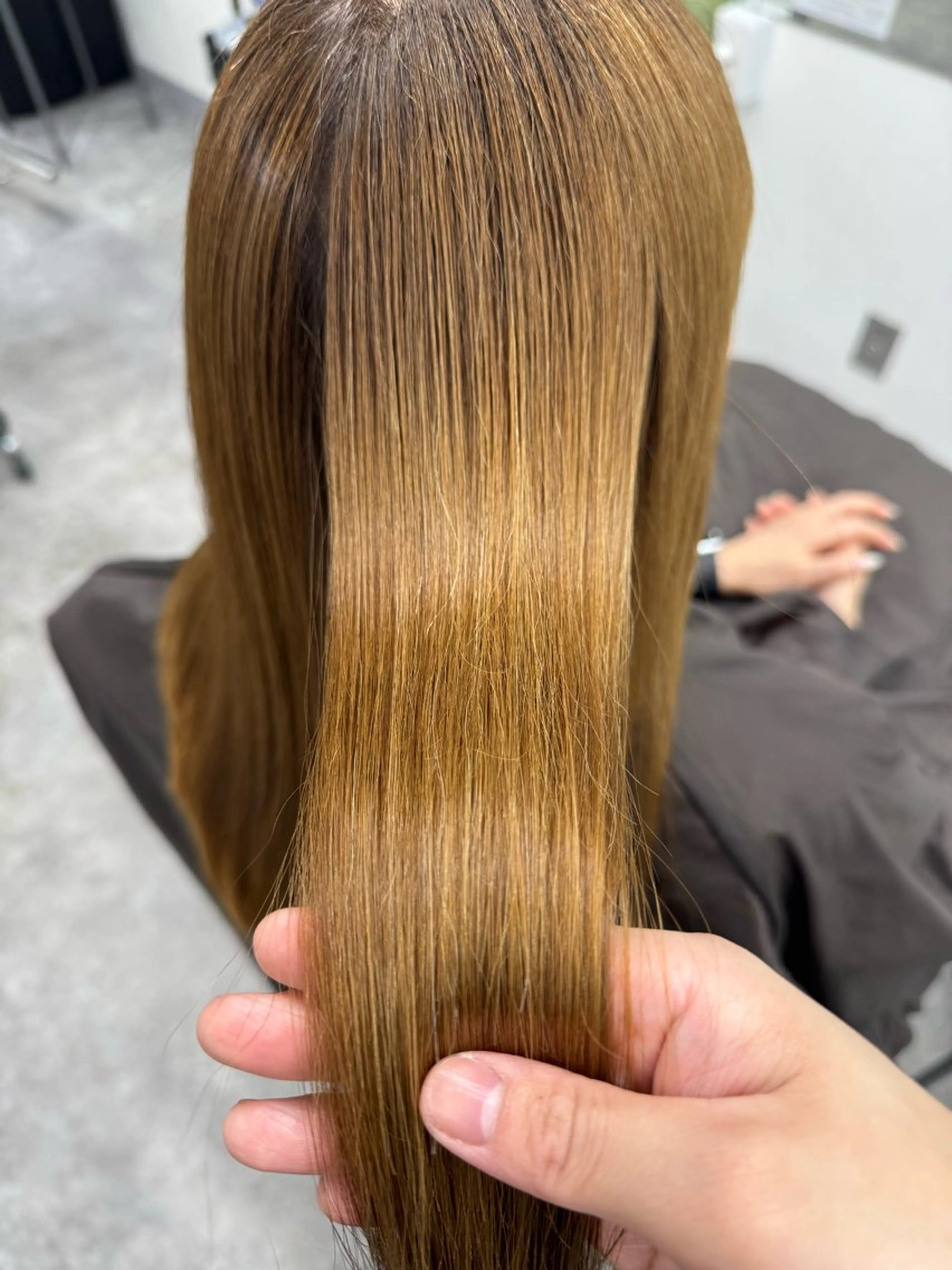 ロング 髪質改善 トリートメント 酸熱トリートメント 髪質改善メニュー 長井 美佐子のヘアスタイル