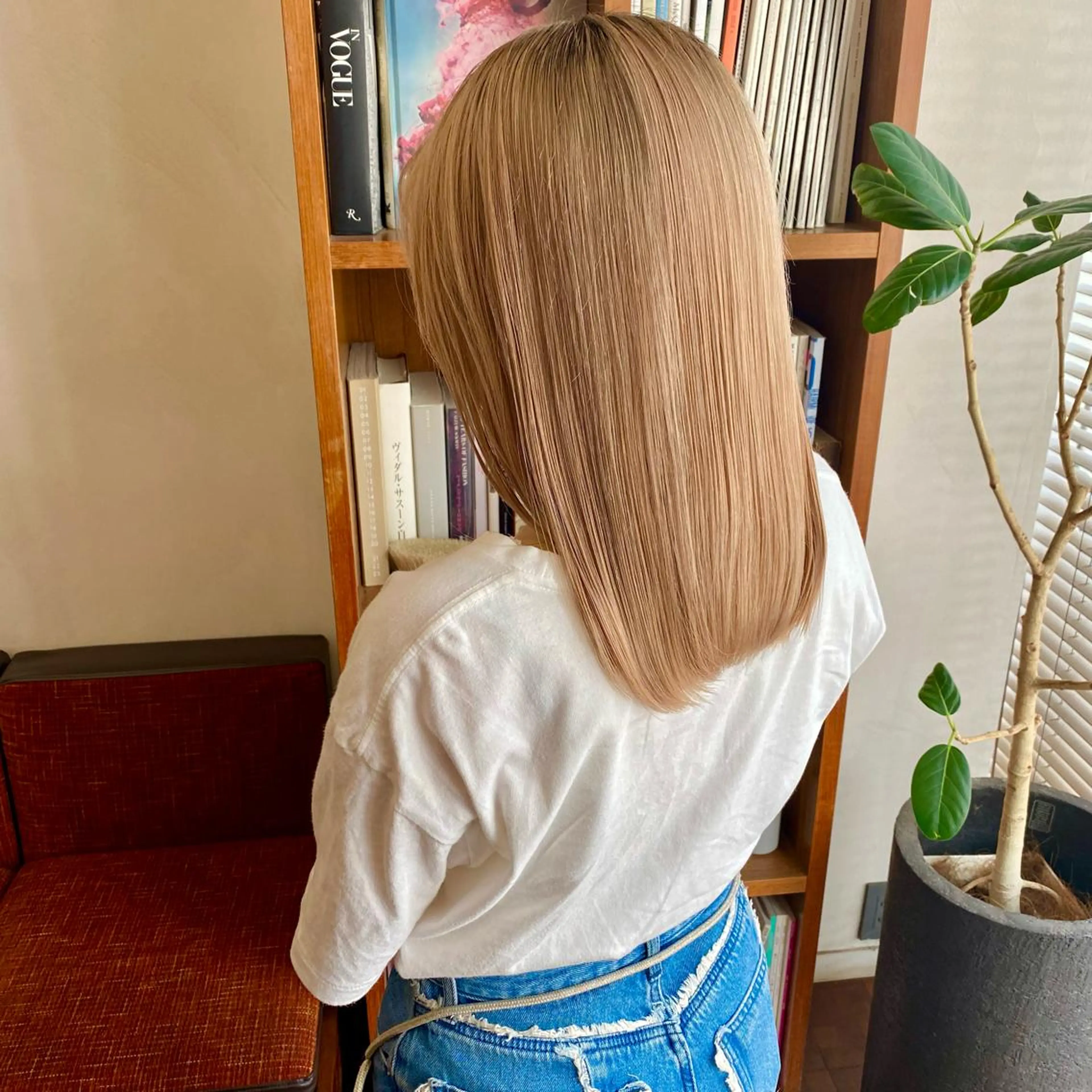 セミロング カラー ヘアカラー トリートメント 似合わせレイヤー/ ニュアンスパーマ高倉のヘアスタイル