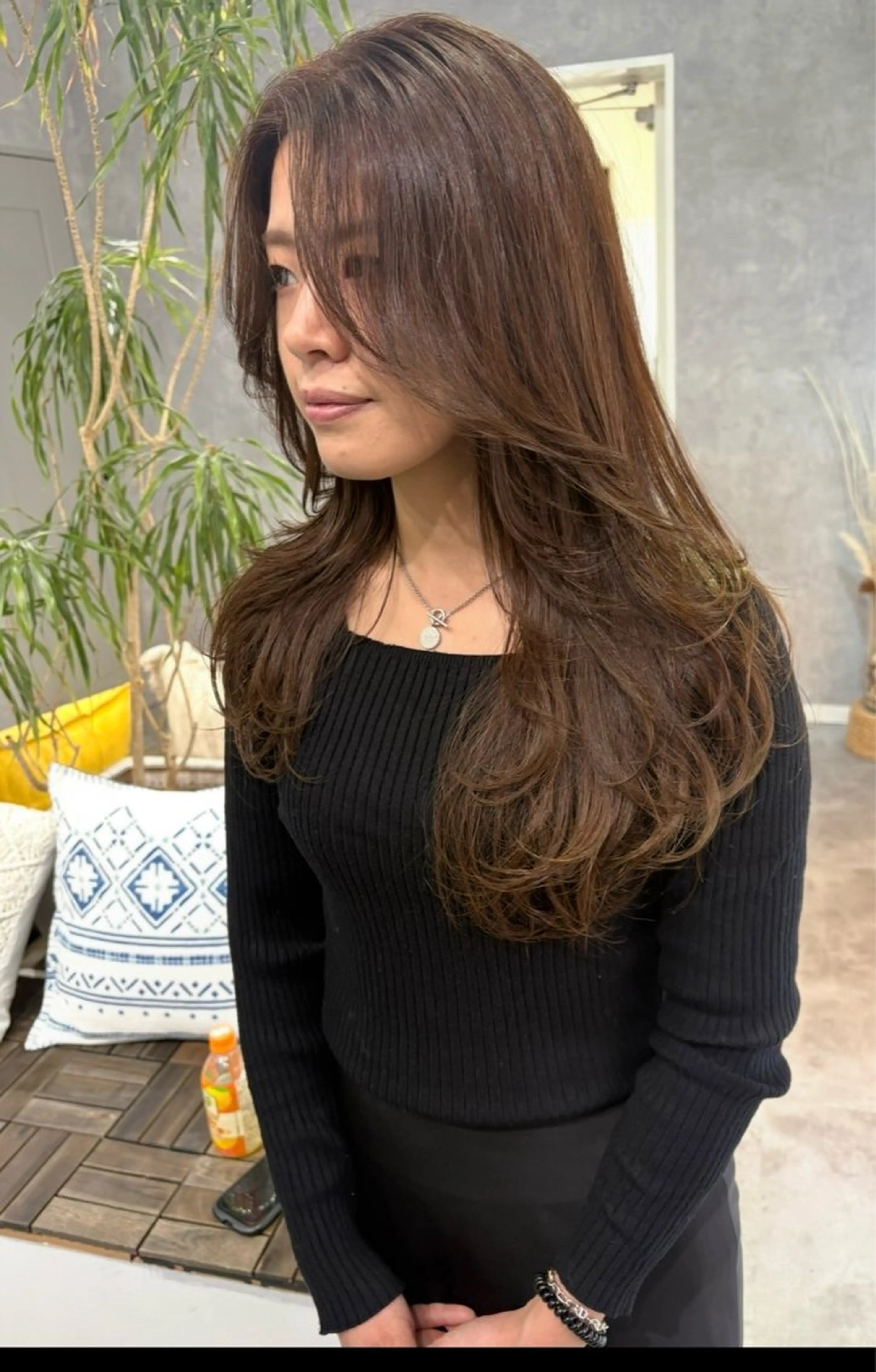 ロング 髪質改善 レイヤーカット 大人上品特化 レイヤー🇺🇸山村のヘアスタイル