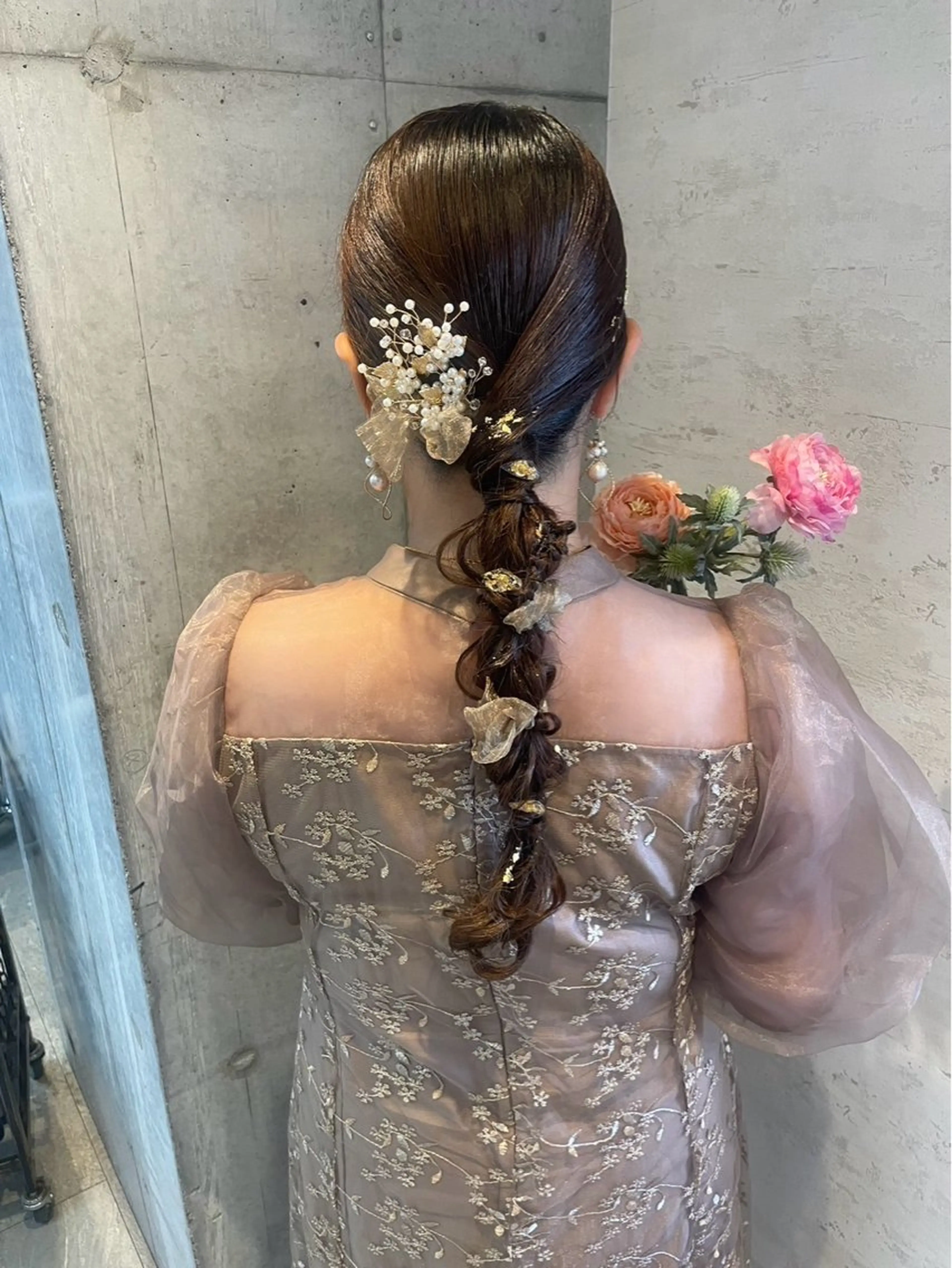 ロング ヘアアレンジ ヘアセット 美髪× ヘアセット✨Araiのヘアスタイル