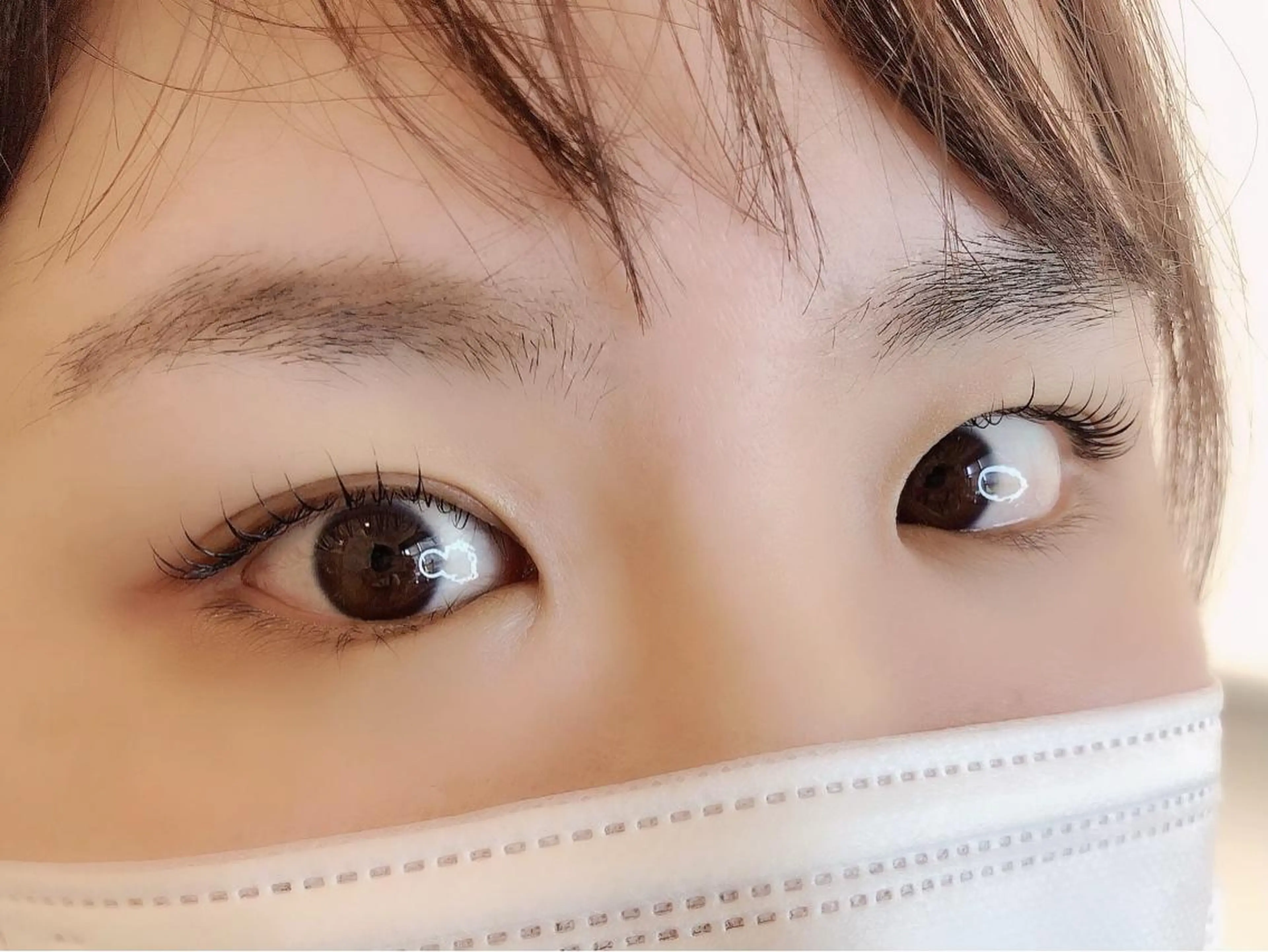 マツエク・マツパ ナチュラル 一重×まつ毛パーマ マツパ Neoest Log ＋ bell所属・船曳 鈴菜のヘアスタイル