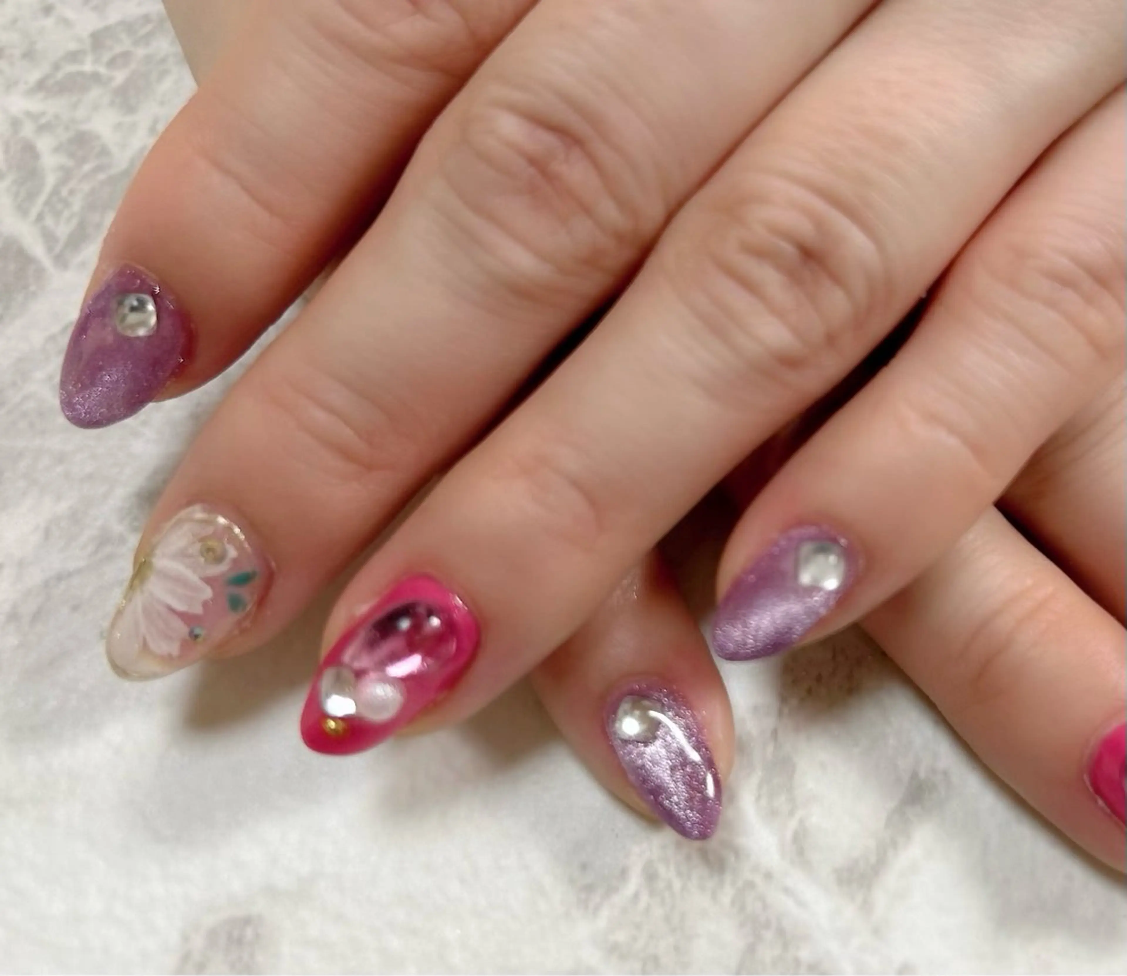 ネイル ハンドネイル an sucre baseのネイルデザイン