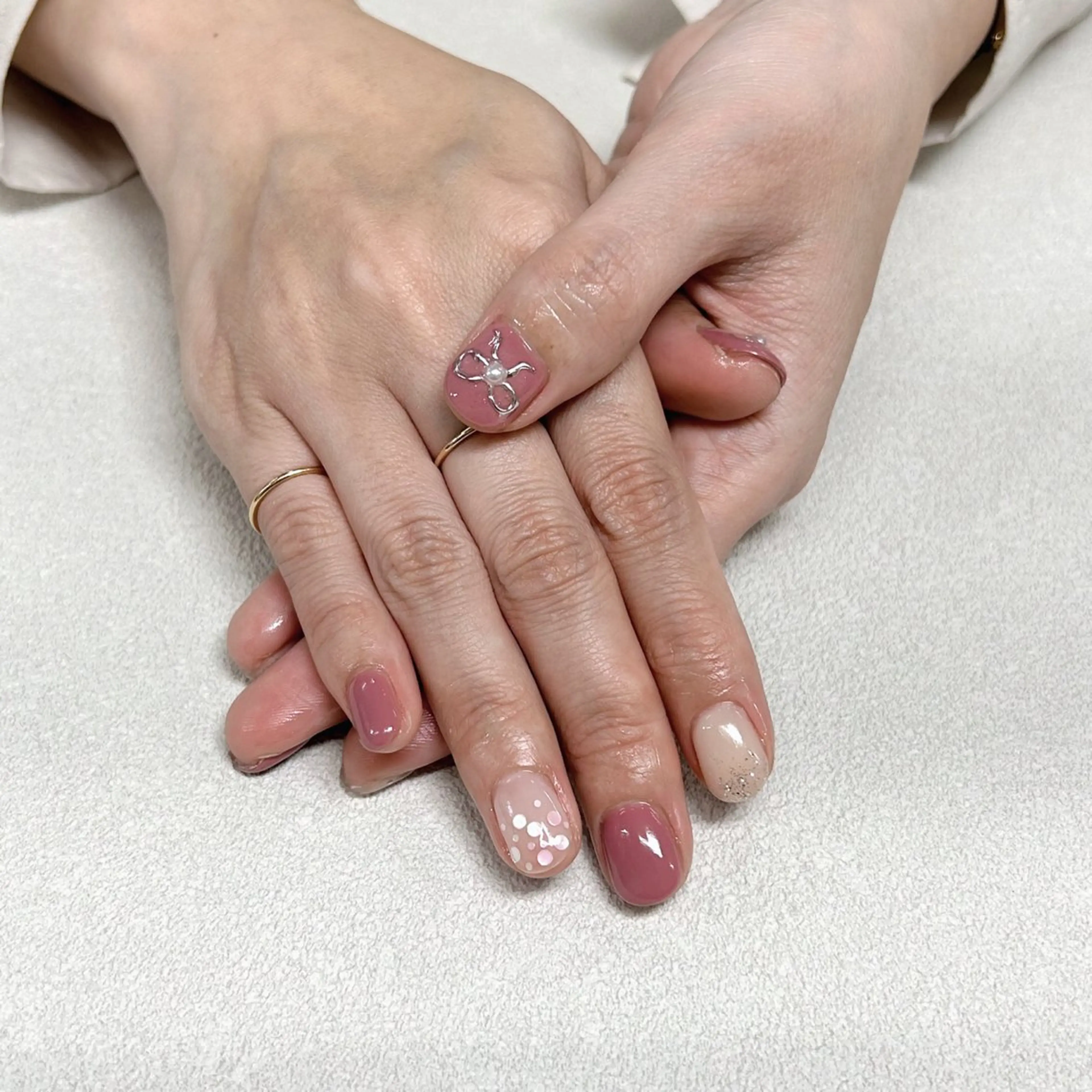 ネイル リボン REMIA 🤍harukaのネイルデザイン