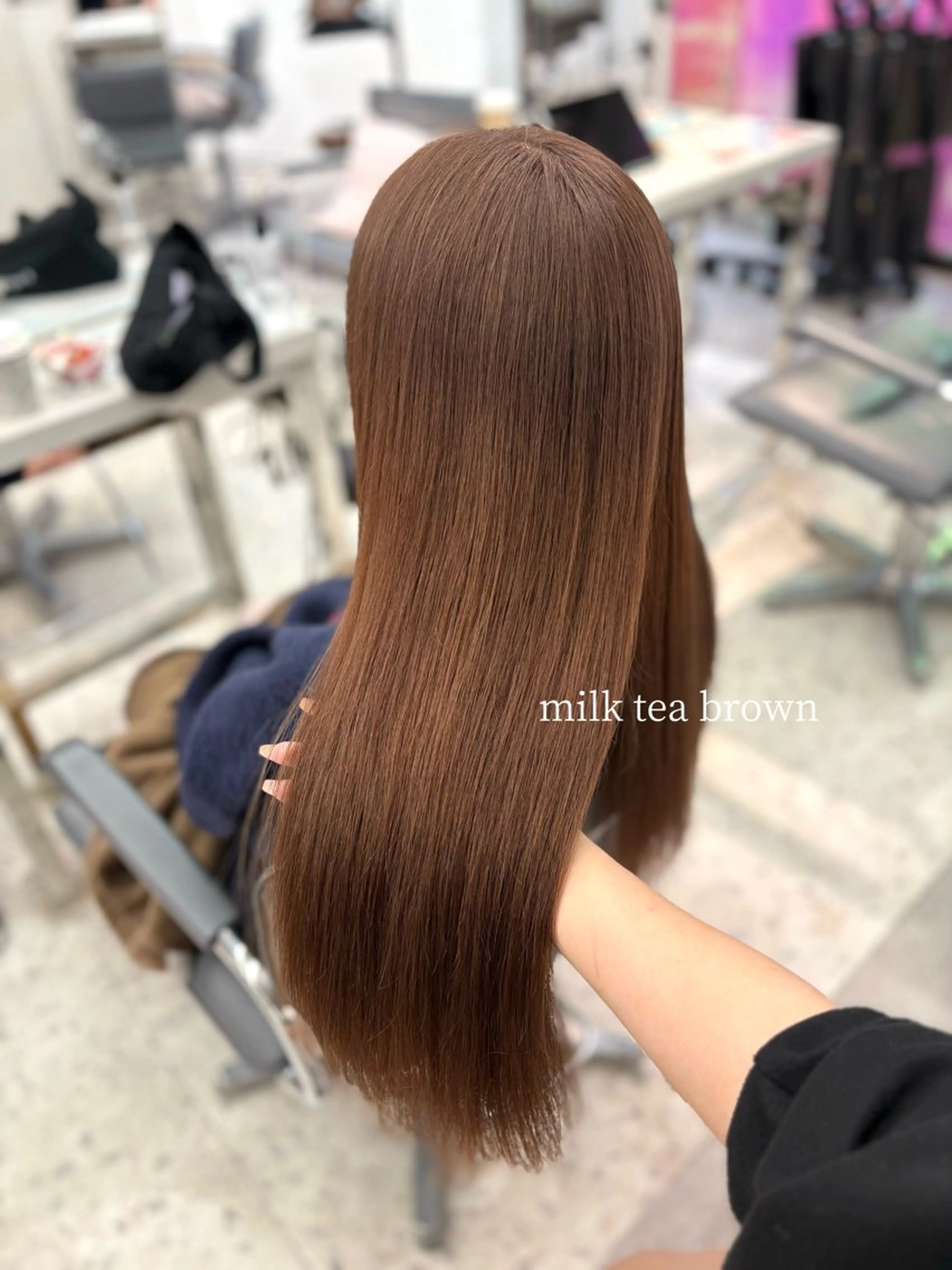 ロング カラー ブリーチ ブラウンカラー 透明感カラー カット ヘアカラー トリートメント MEI🎀つやカラー 🎀レイヤー🎀渋谷のヘアスタイル