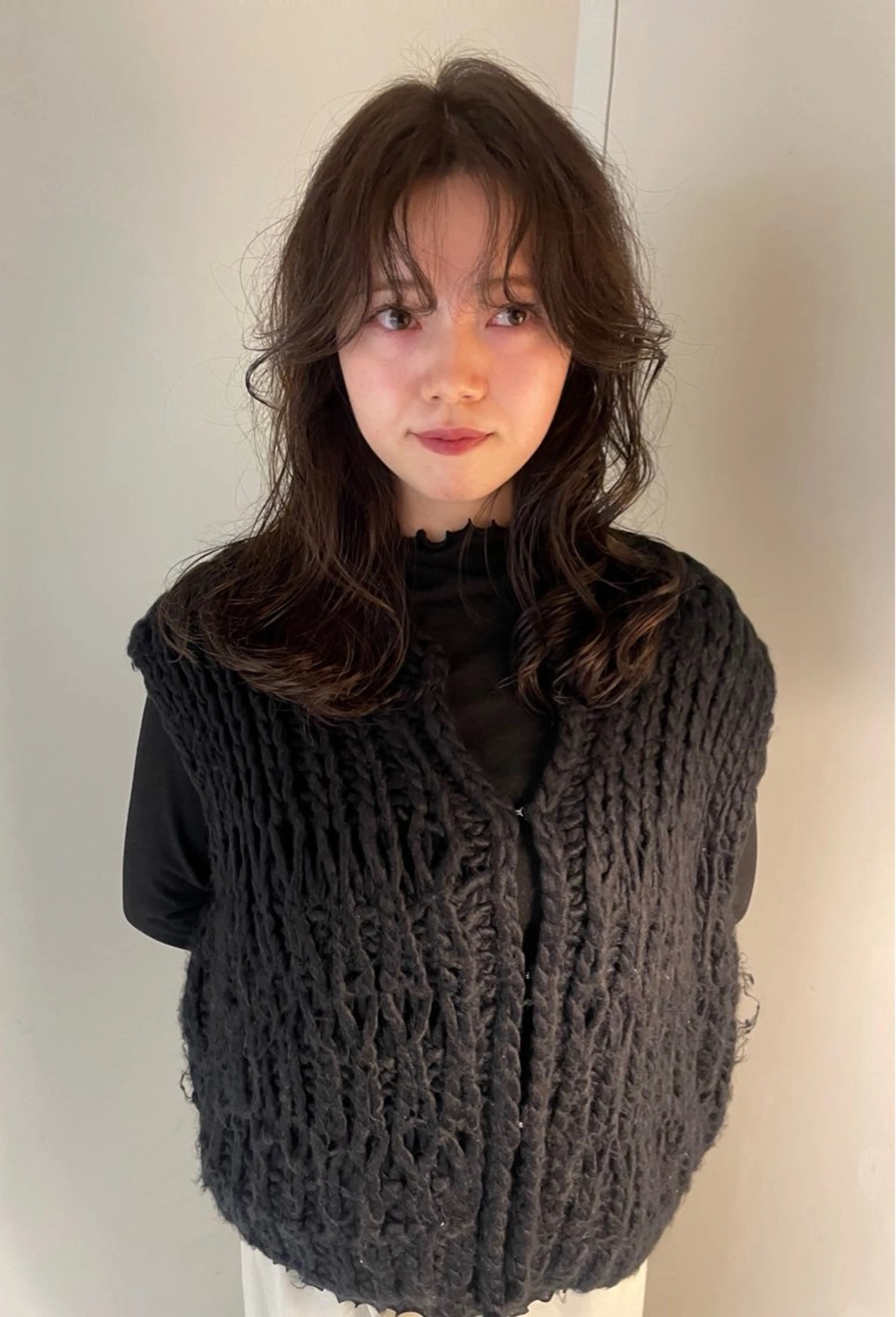 セミロング カラー 透明感カラー ラフなスタイル 表参道／remiのヘアスタイル