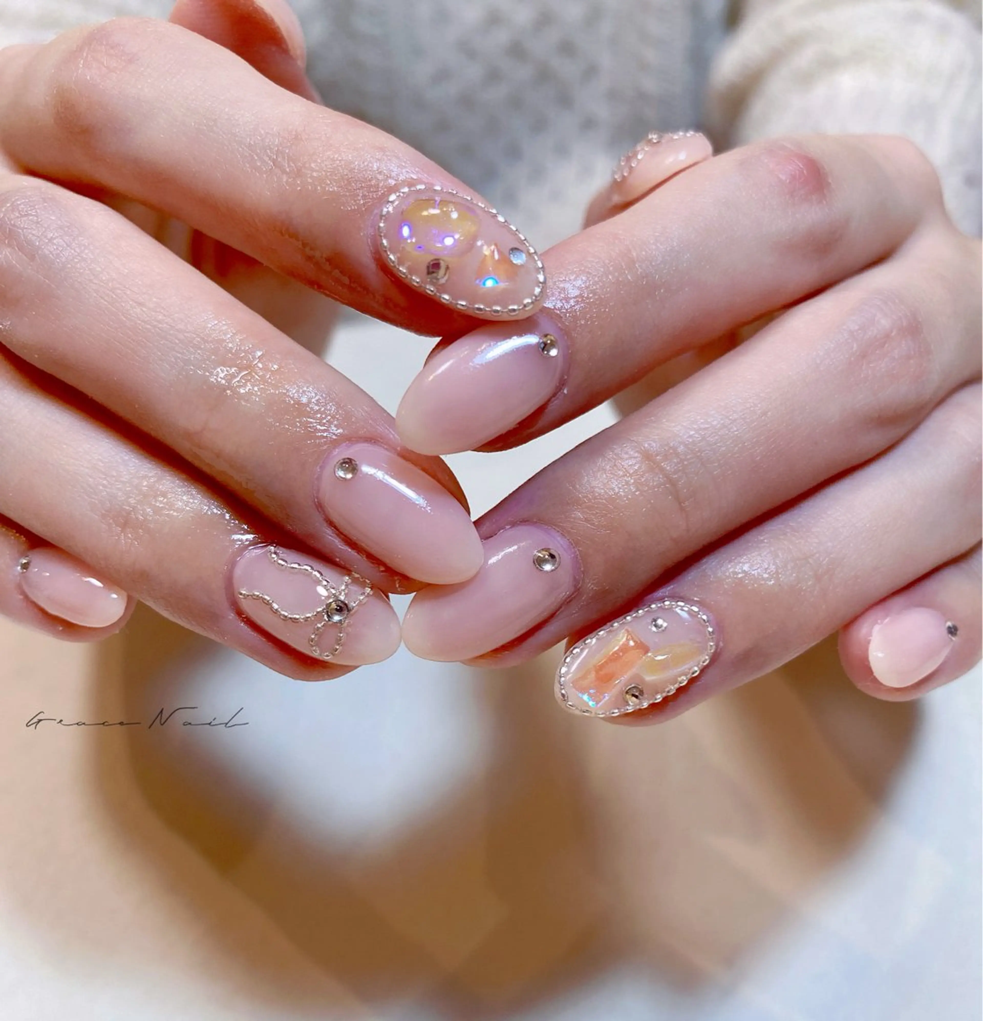 ネイル ハンドネイル ☆*｡Grace Nail｡*☆のネイルデザイン