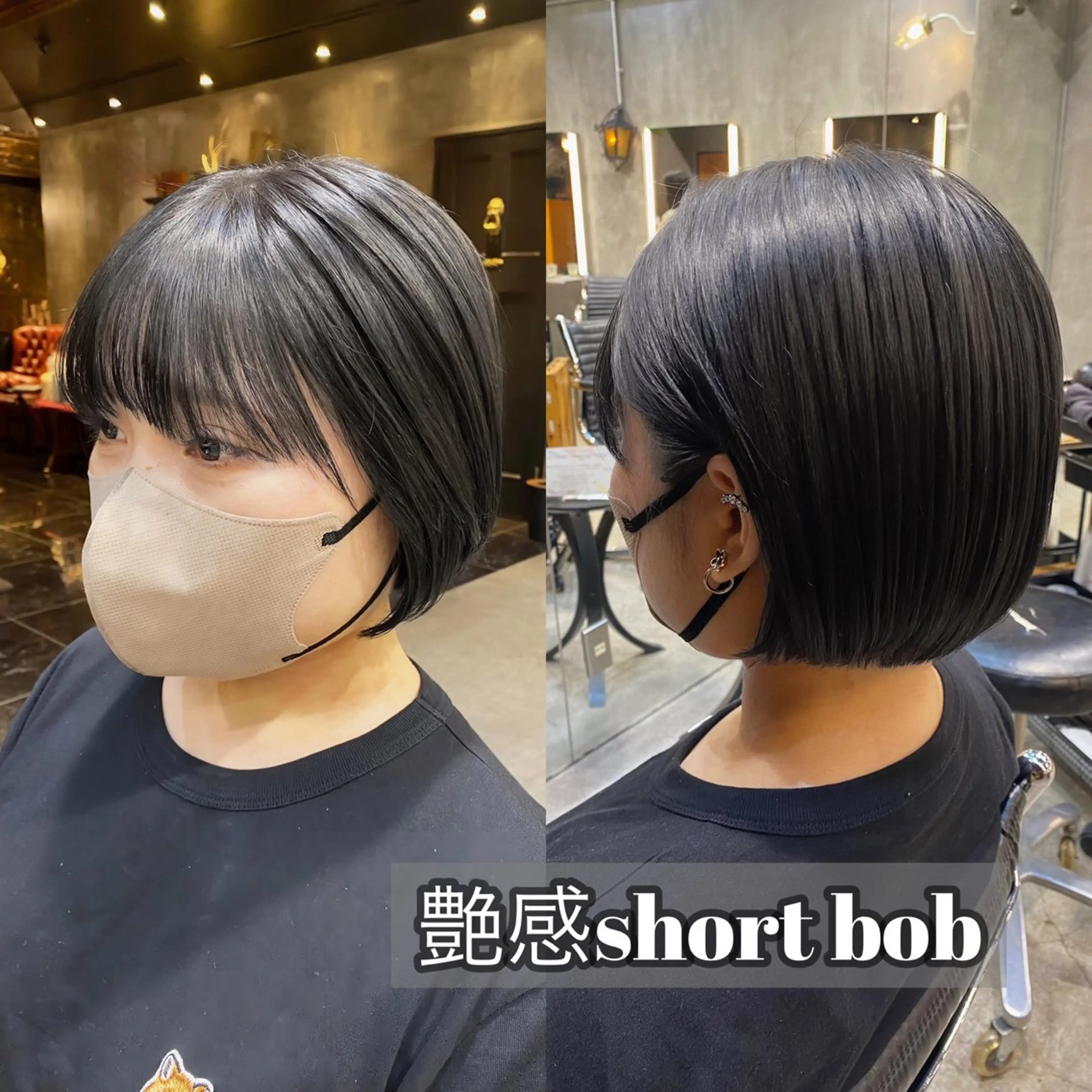 ショート カラー ショートボブ ボブ ショートヘア カット ヘアカラー トリートメント 透明感カラー🌿 グレージュ🐺陽介のヘアスタイル