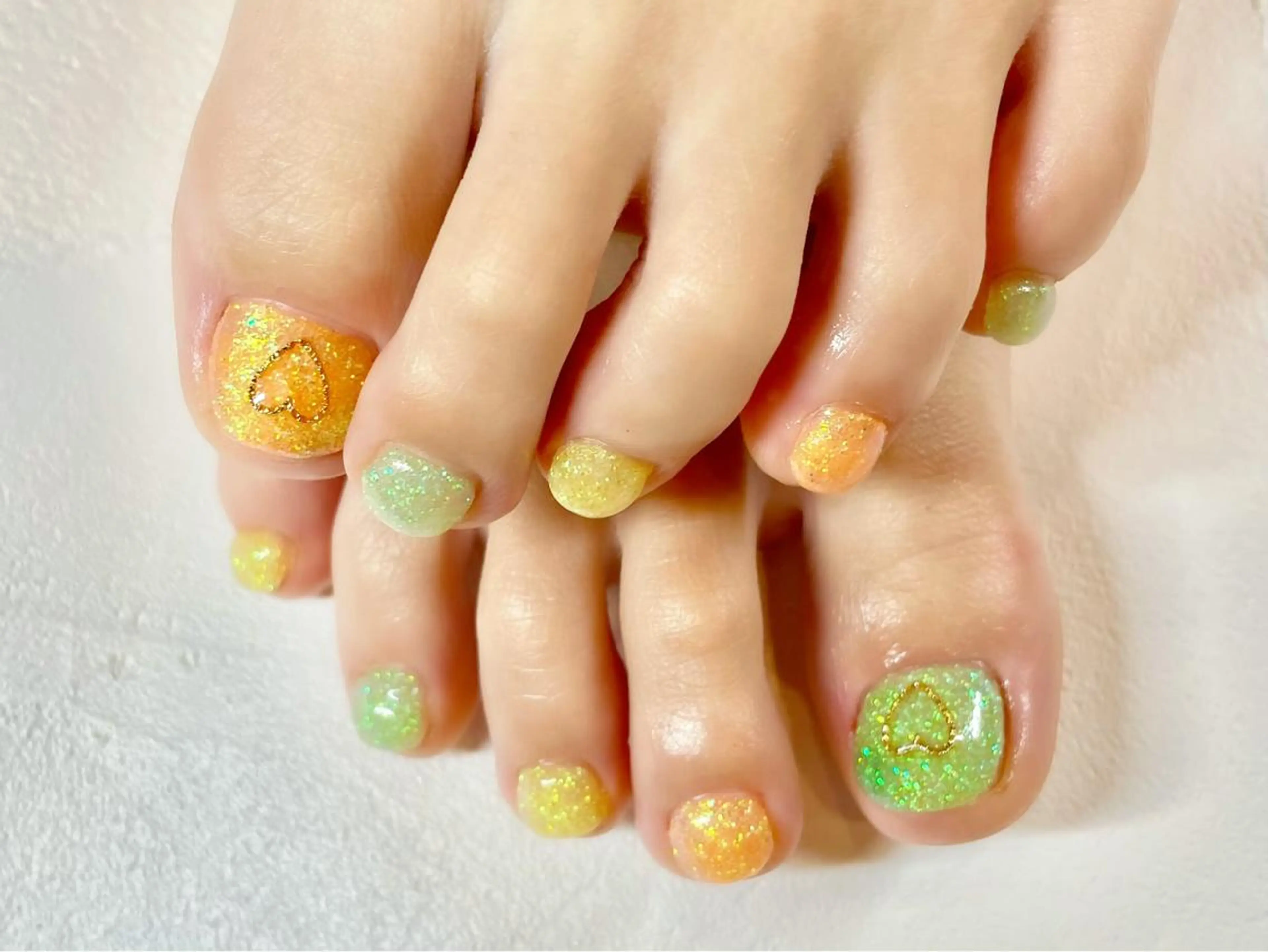 ネイル フットネイル ワンカラーネイル ささき れいなのネイルデザイン