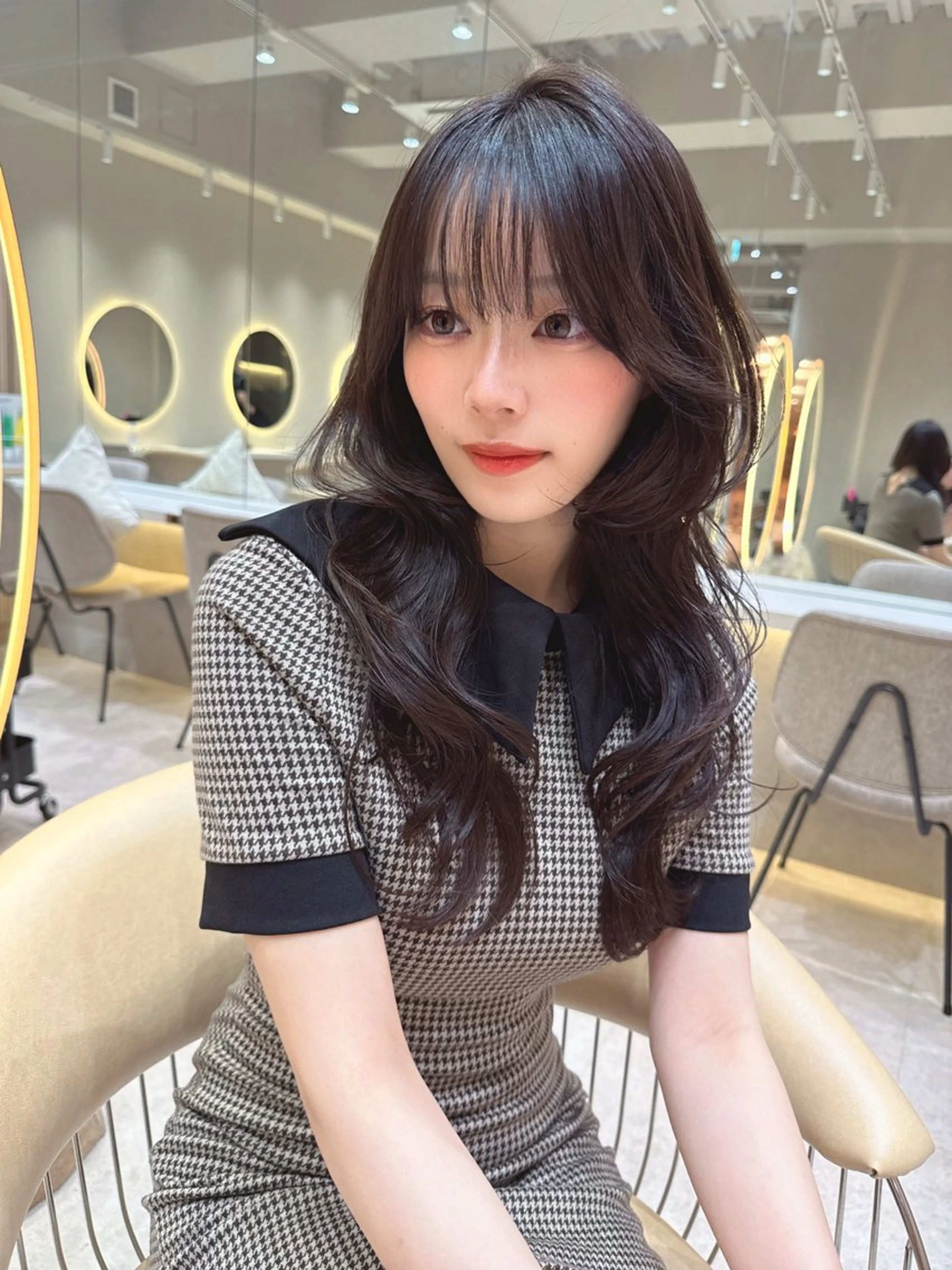 ロング カラー カット ヘアカラー トリートメント レイヤーカット/ 顔周り 五島巨幹のヘアスタイル