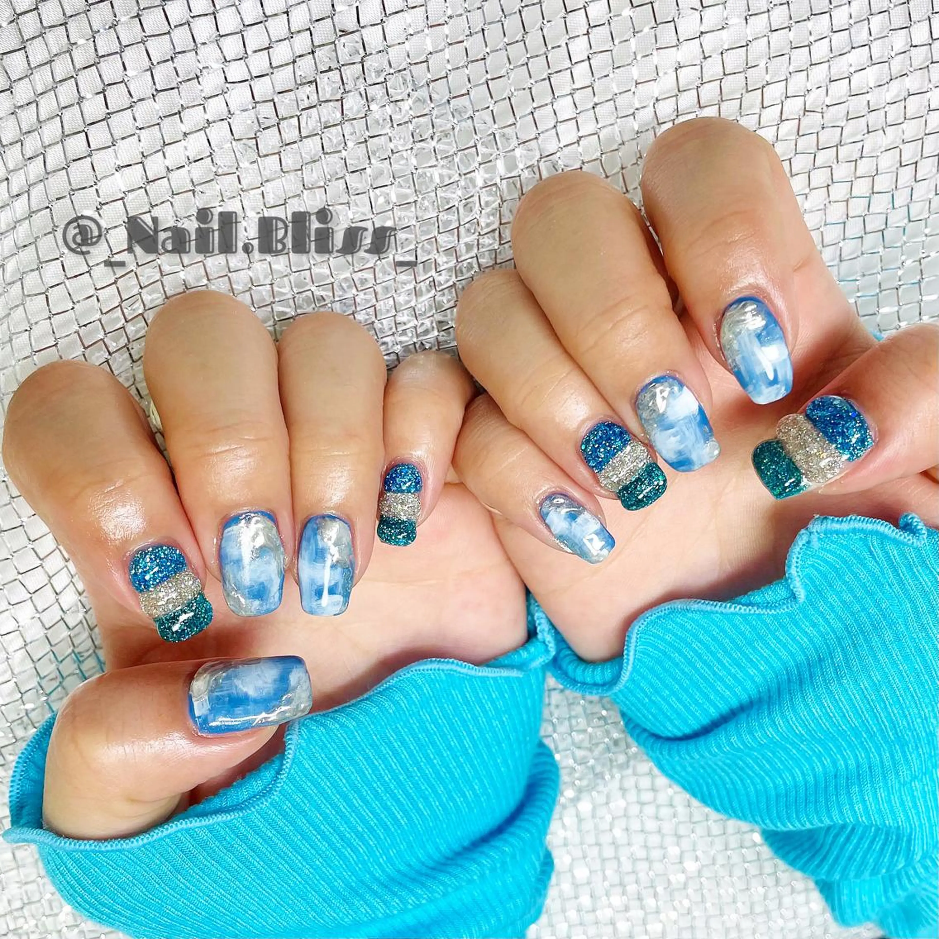 ネイル ぷっくりネイル ハンドネイル NAIL BLISSのネイルデザイン