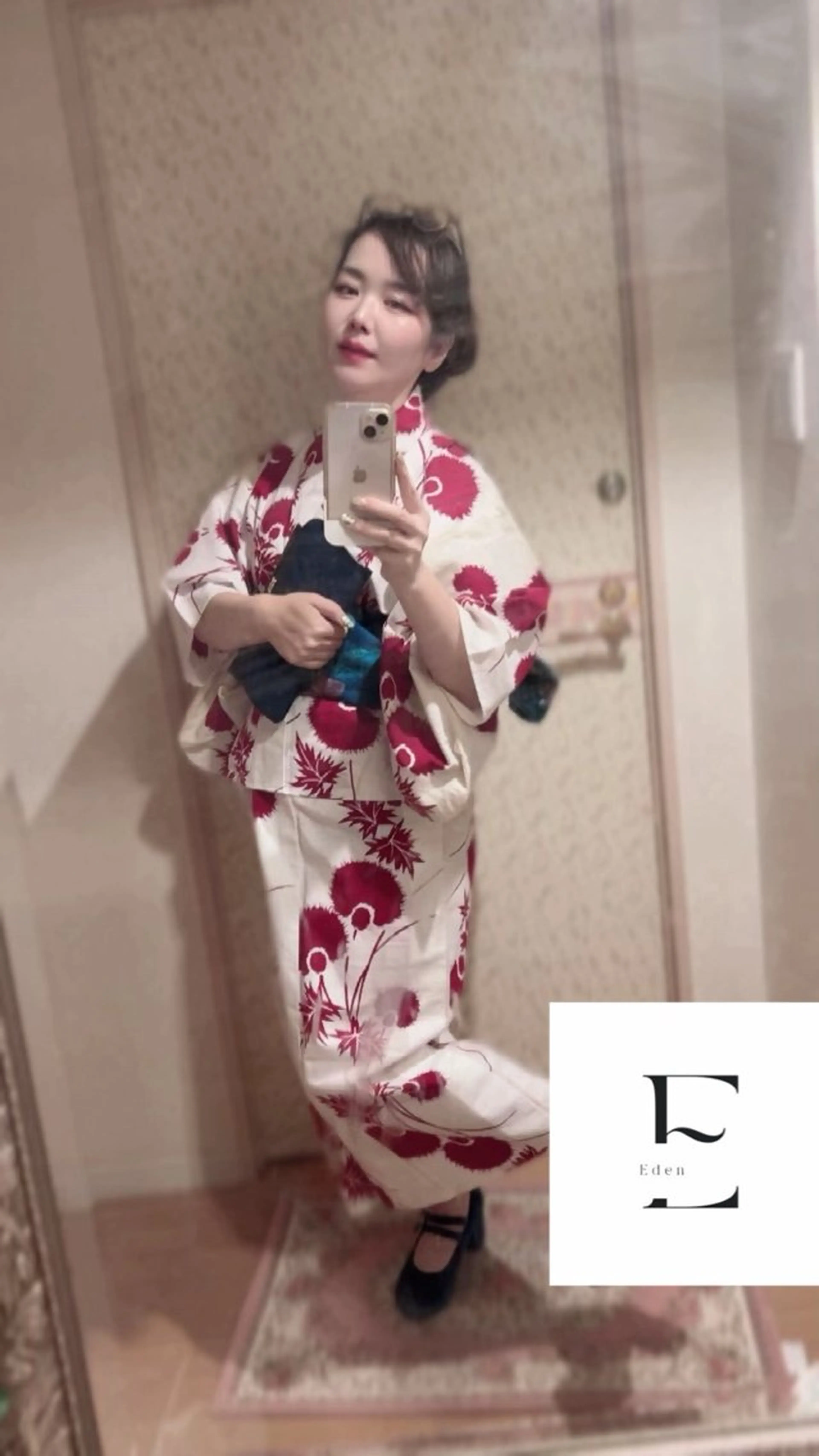 浴衣のレンタルと着付け 簡単なヘアセットの写真