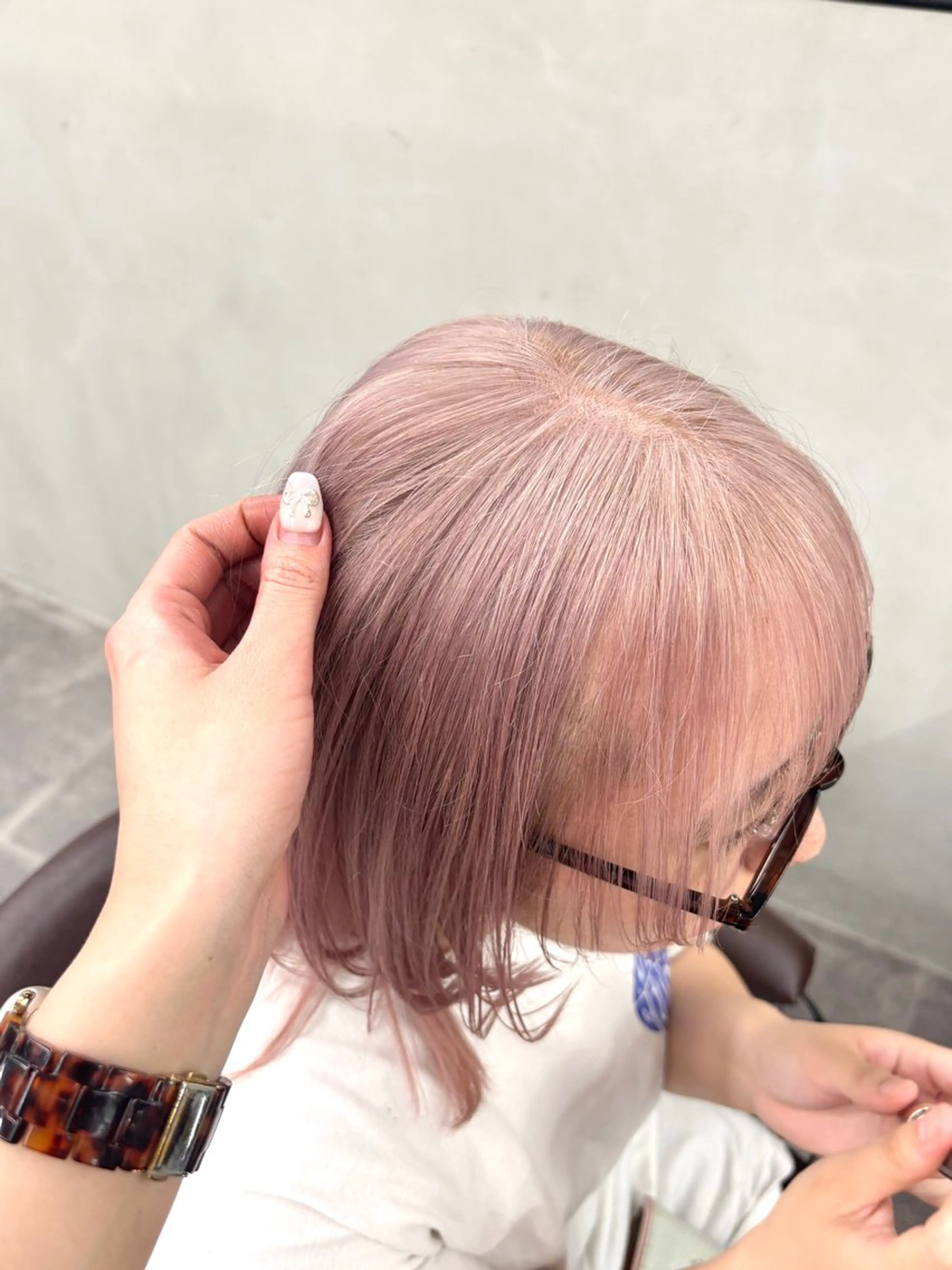 ミディアム カラー 似合わせカット/ ハイトーン/aoiのヘアスタイル