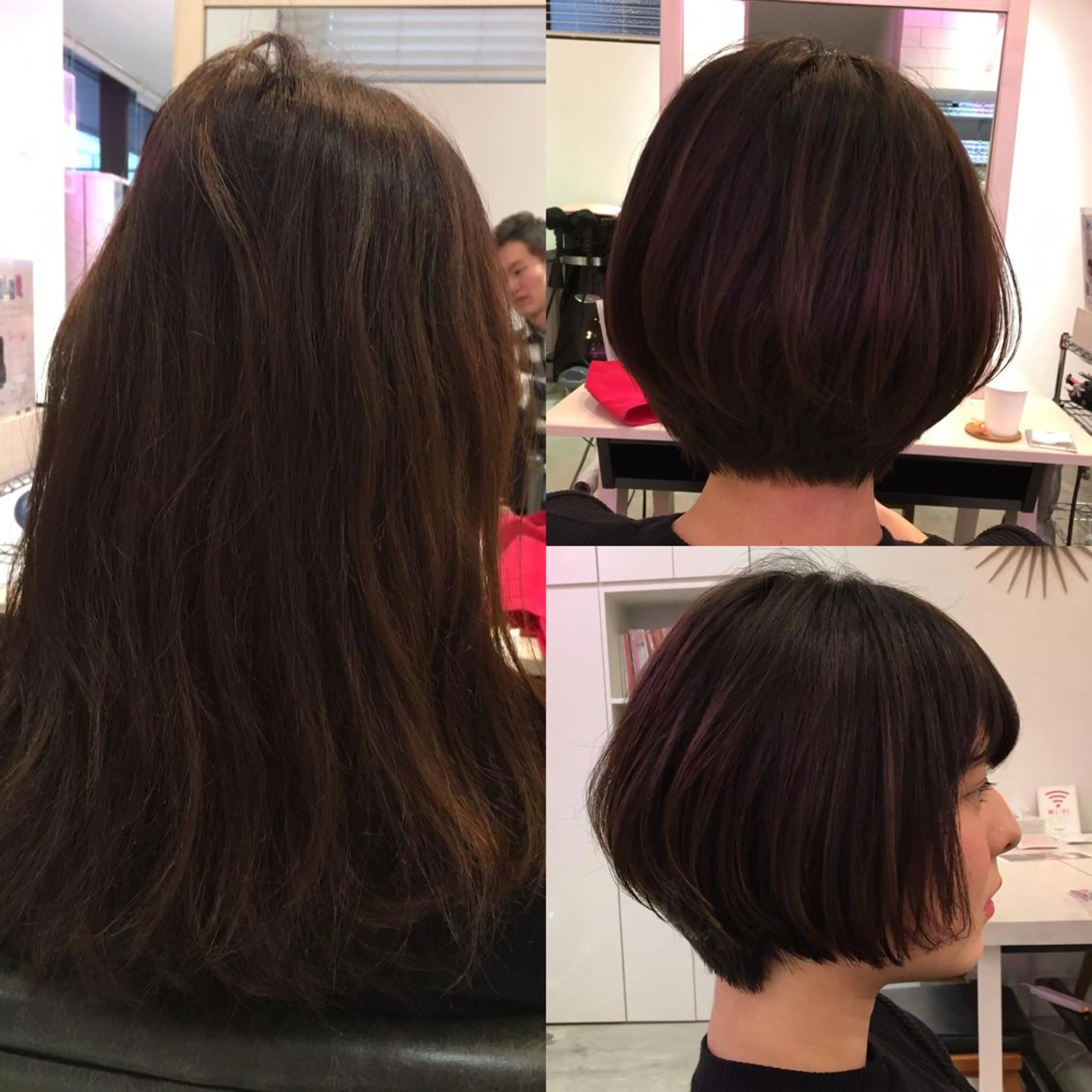 ショート カラー パーマ 羽田 ひろむのヘアスタイル