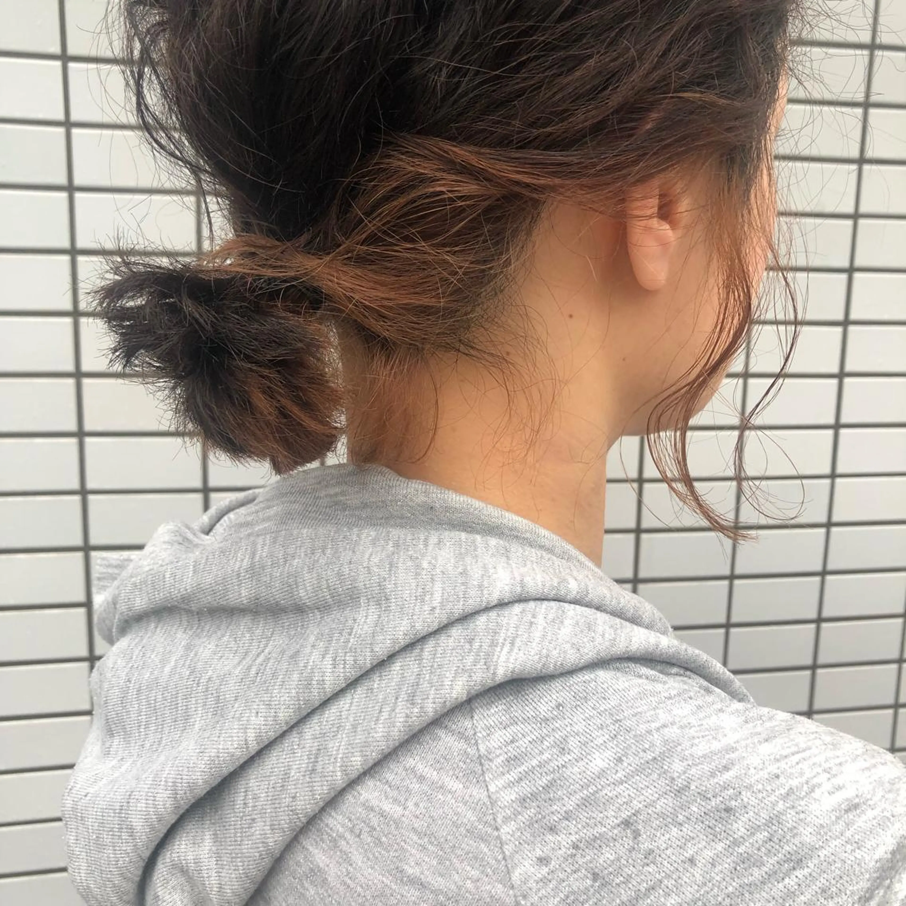 ミディアム カット ヘアカラー トリートメント 吉川 愛美李のヘアスタイル