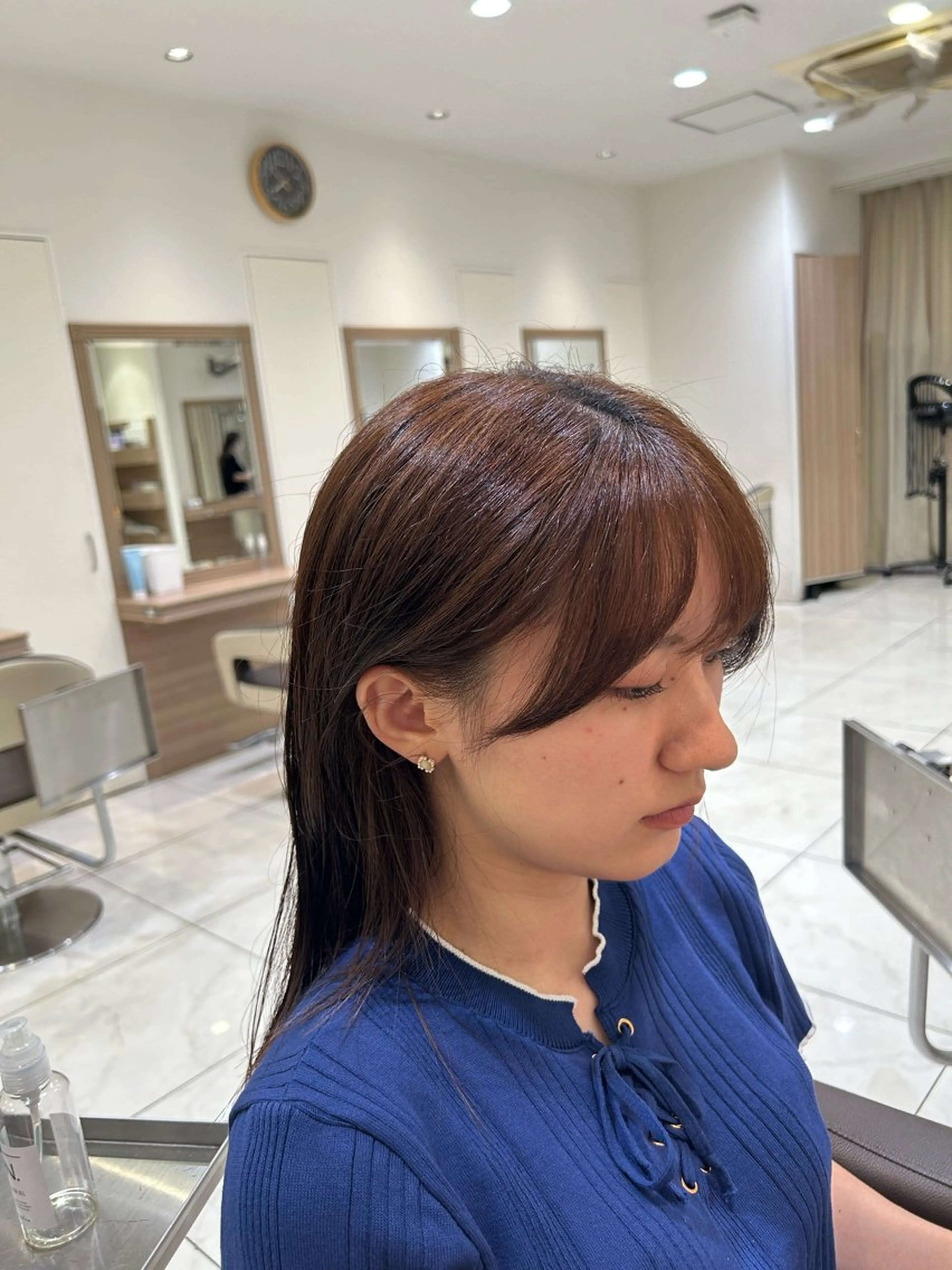 ロング ハイトーン/レイヤー 藤田健太郎のヘアスタイル