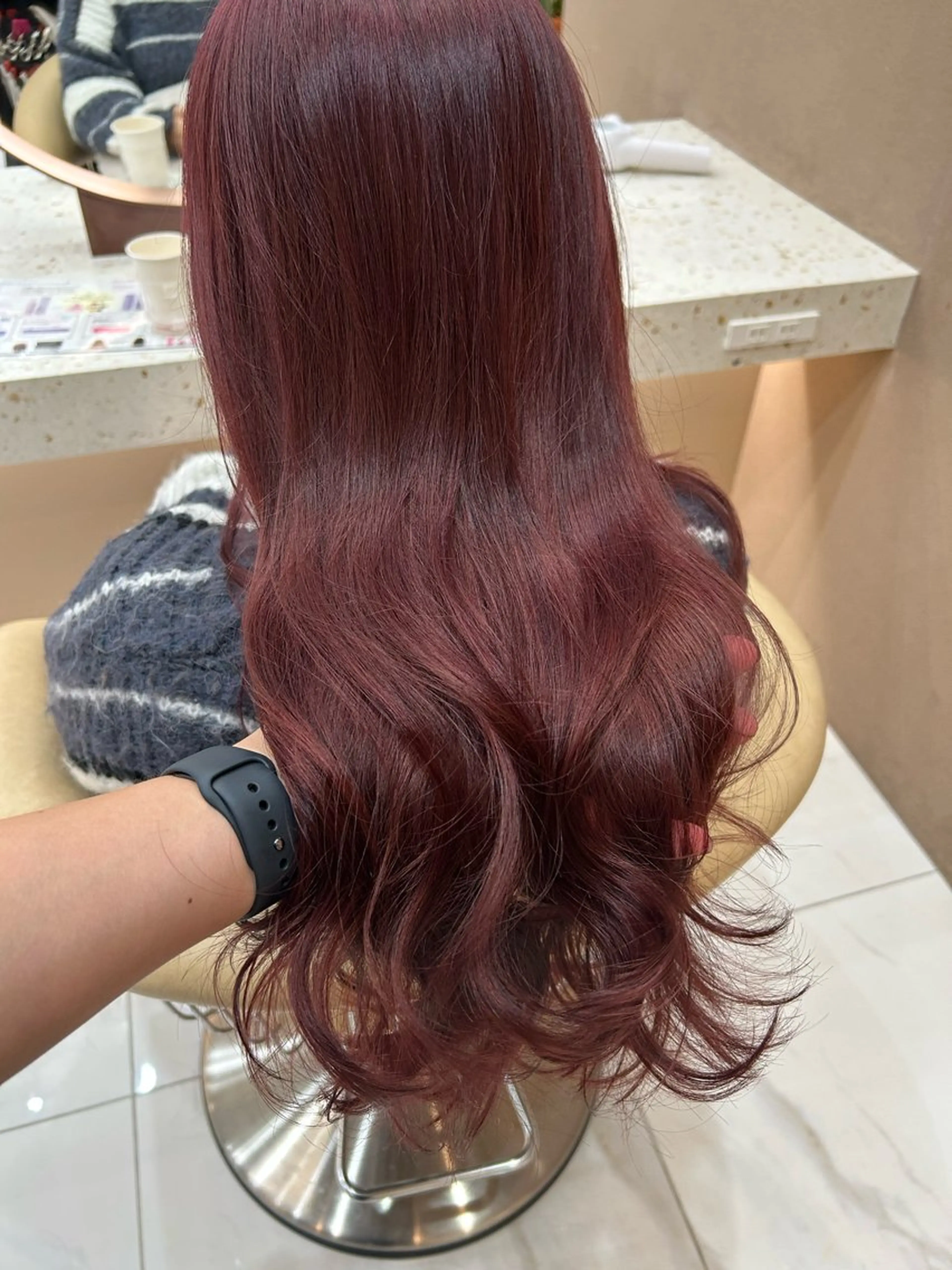 ロング カラー ヘアカラー トリートメント Ma chérie by lond金山所属・艶カラー/ ブリーチ/縮毛/愛理のヘアスタイル