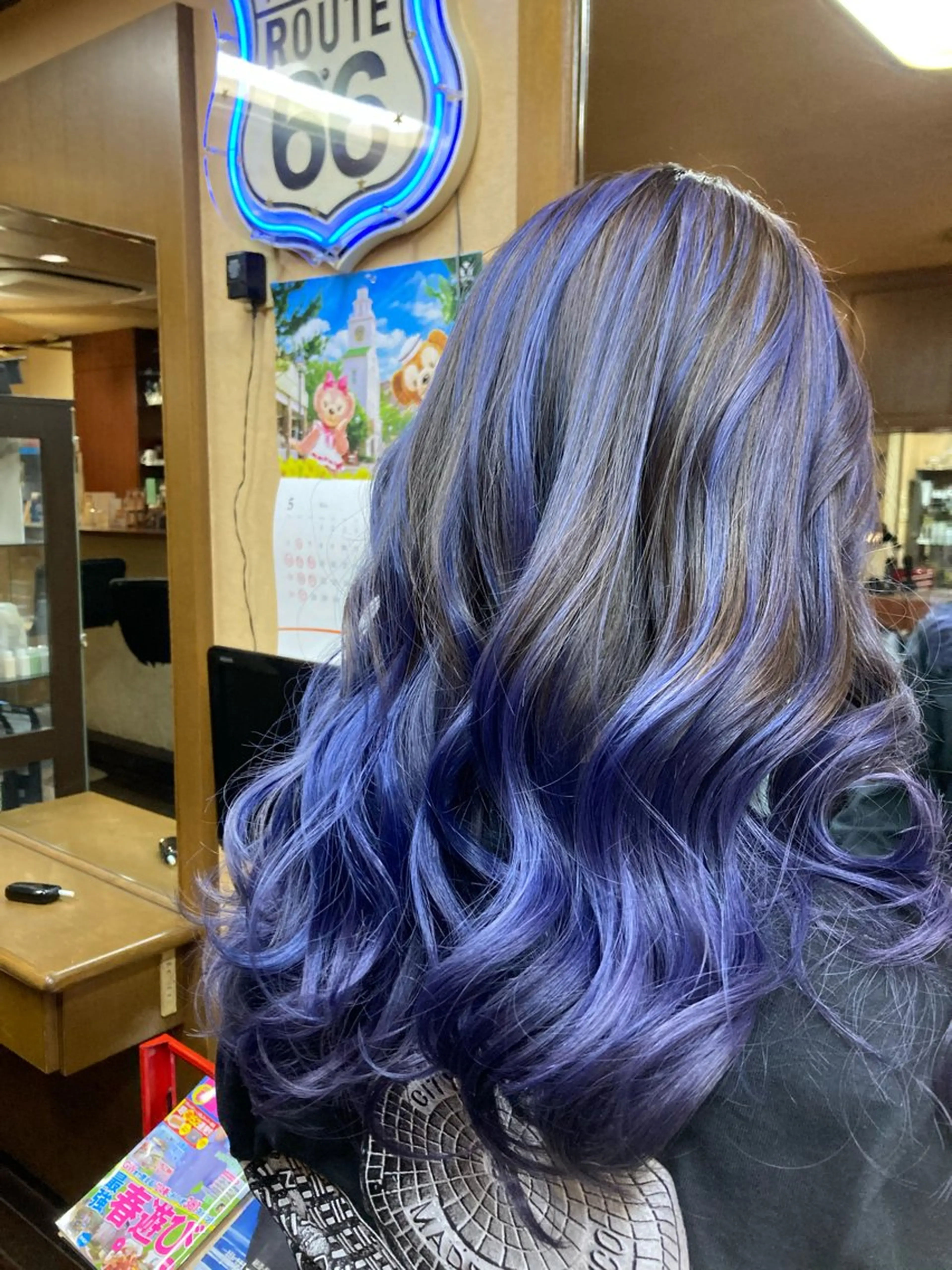 ロング カラー グラデーションカラー ハイライトカラー ハイライト yohe nishikuboのヘアスタイル