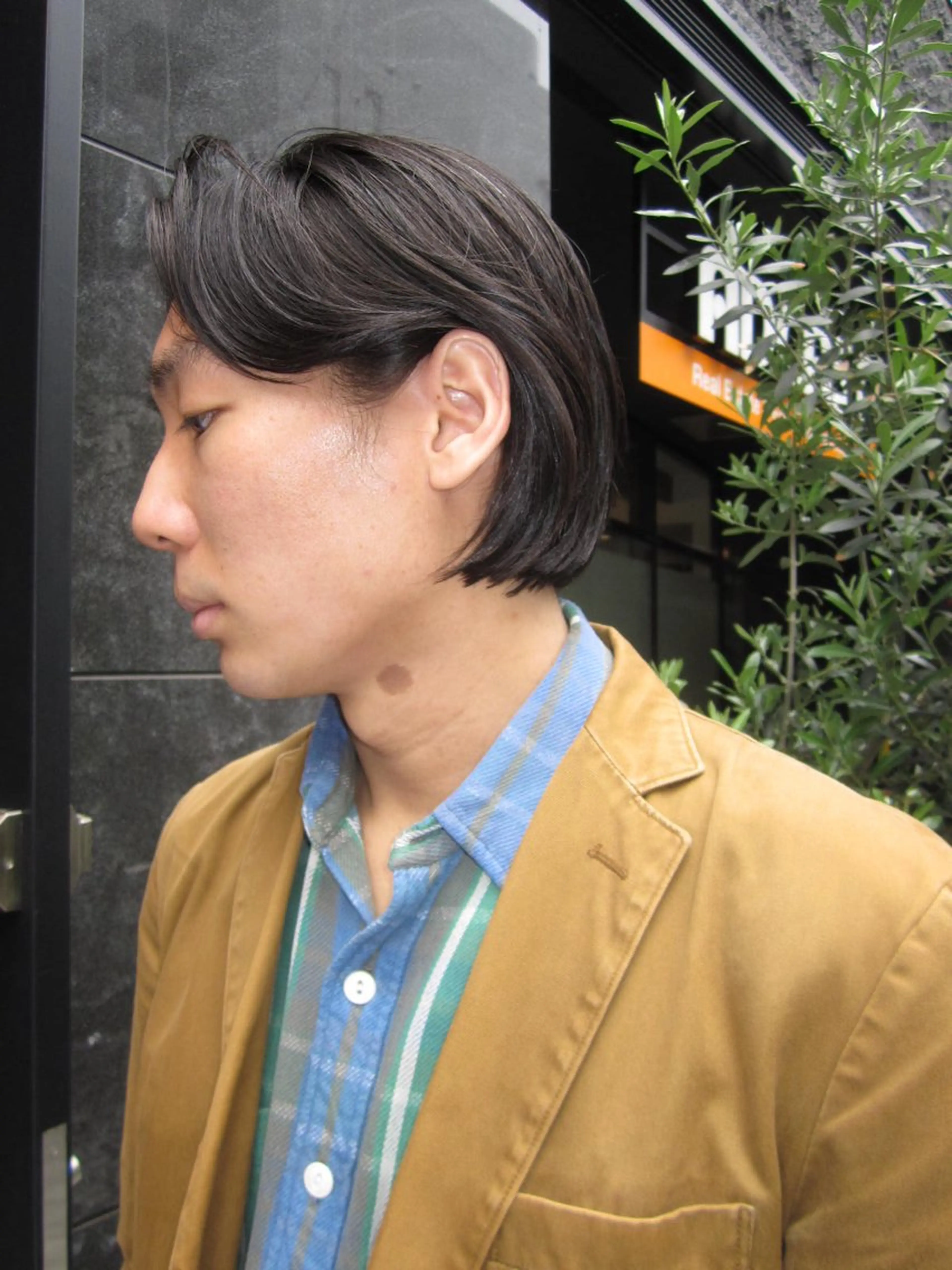 ミディアム メンズ ボブ 森田 博樹のヘアスタイル