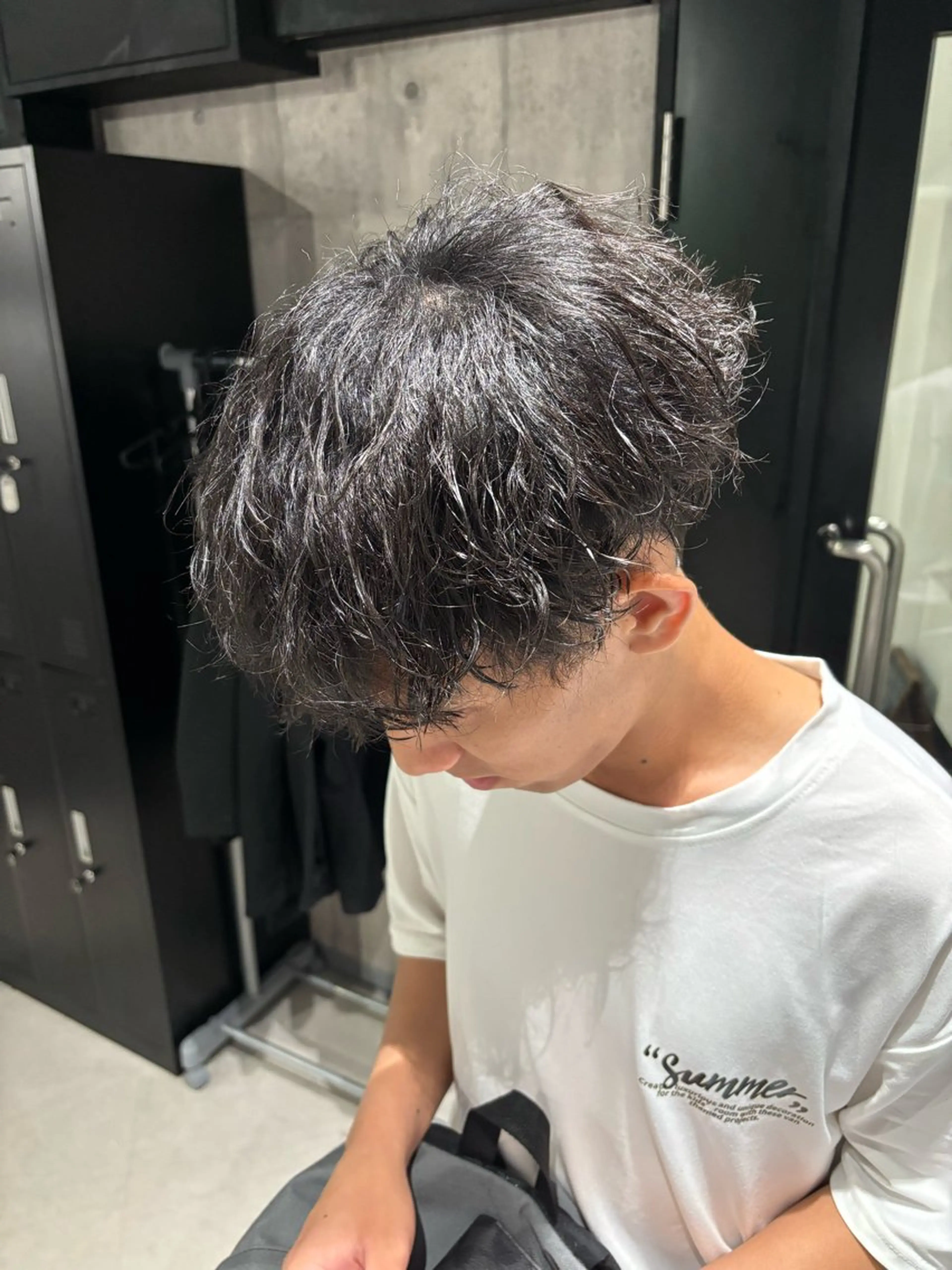 パーマ メンズ _WHITE / KENTOのヘアスタイル