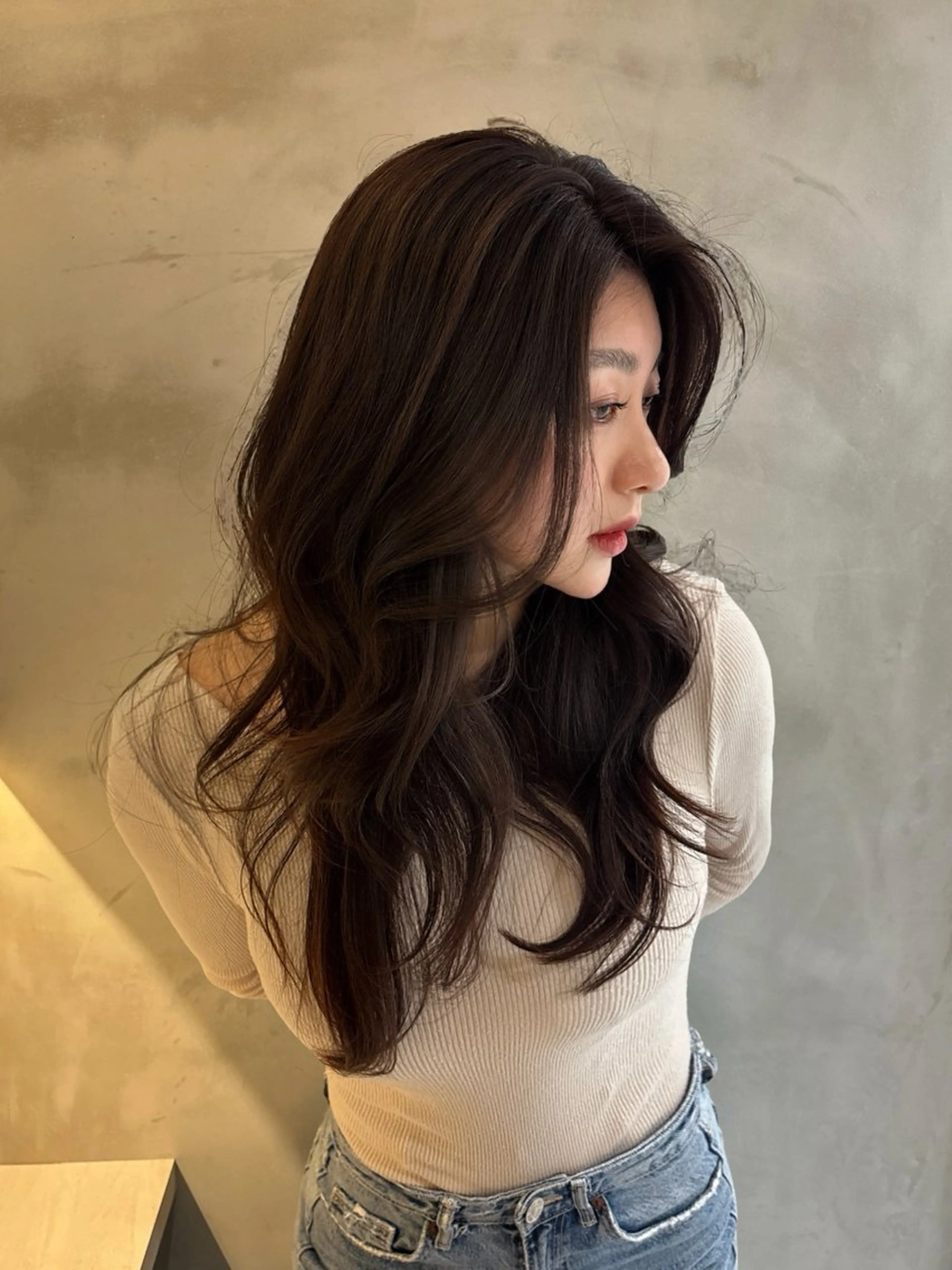 ロング カラー ロングレイヤー レイヤーカット ロング カット ヘアカラー トリートメント 髪質改善/レイヤーカ ット/ASAKA🤍のヘアスタイル