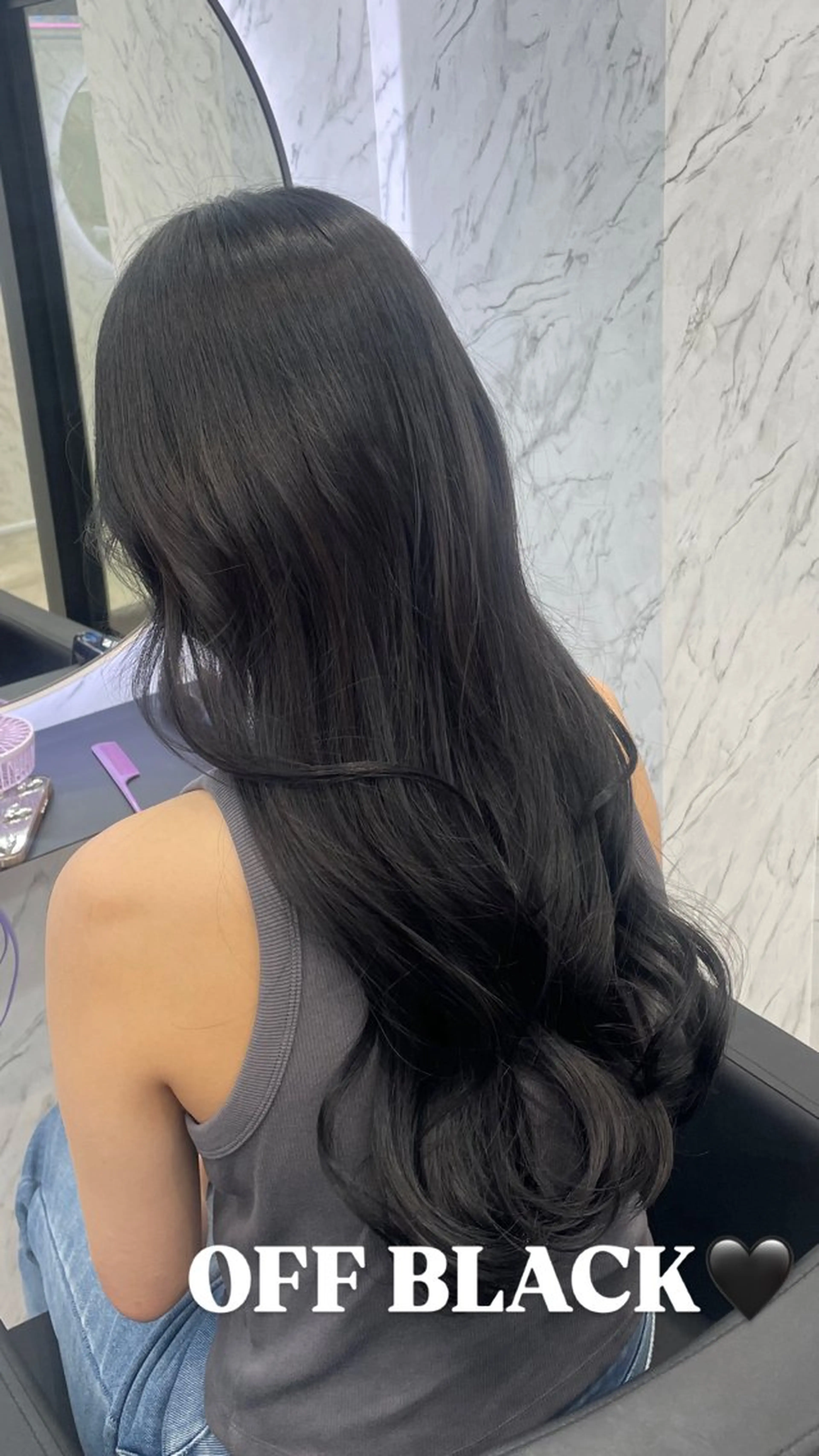 ロング カラー ヘアカラー hair salon dot. mooda 韓国風サロン 町田店所属・韓国風ヘア🎀🩶 /♡𝓝𝓸𝓪♡のヘアスタイル