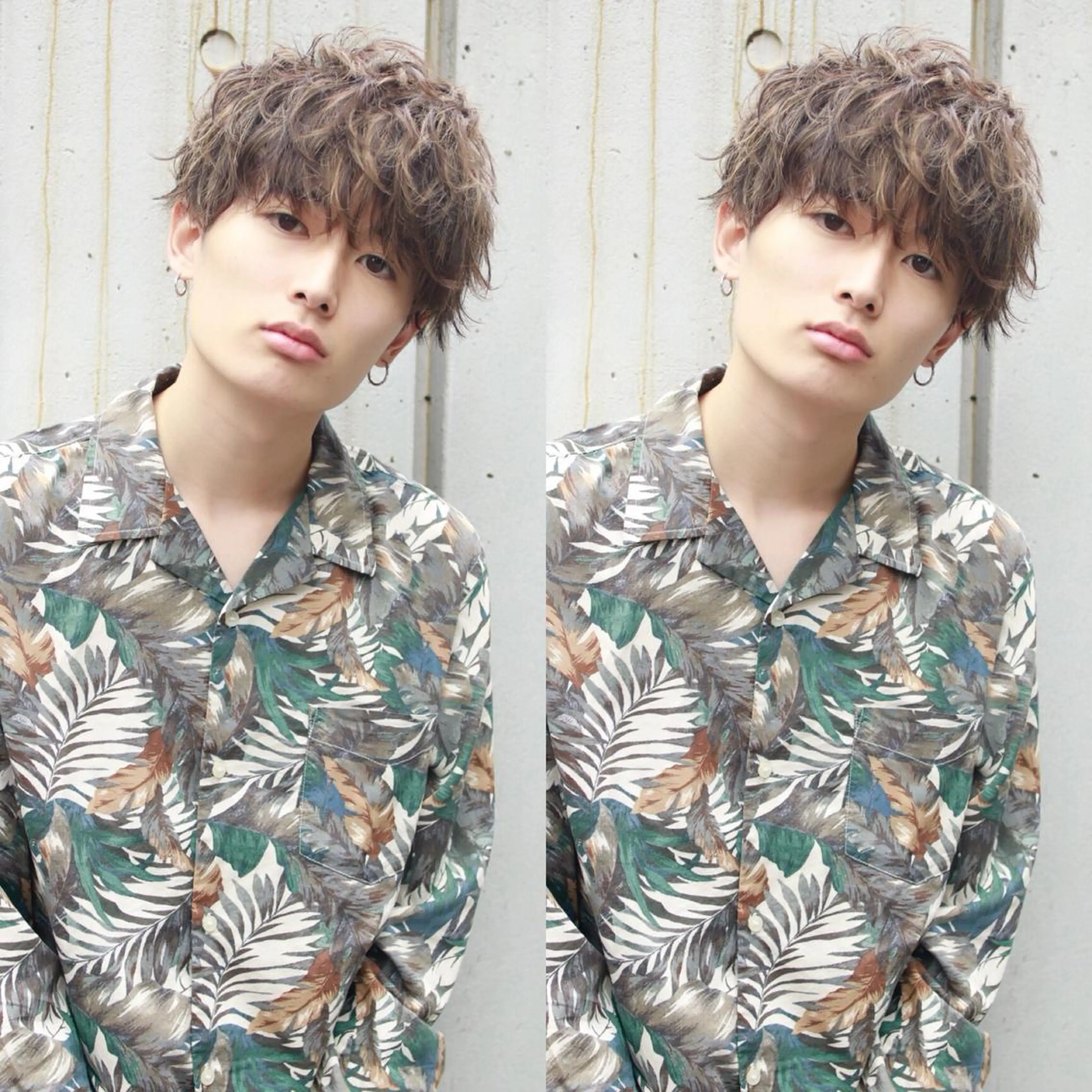 ミディアム メンズ BABY 艶髪暗髪ヘア💖達人のヘアスタイル