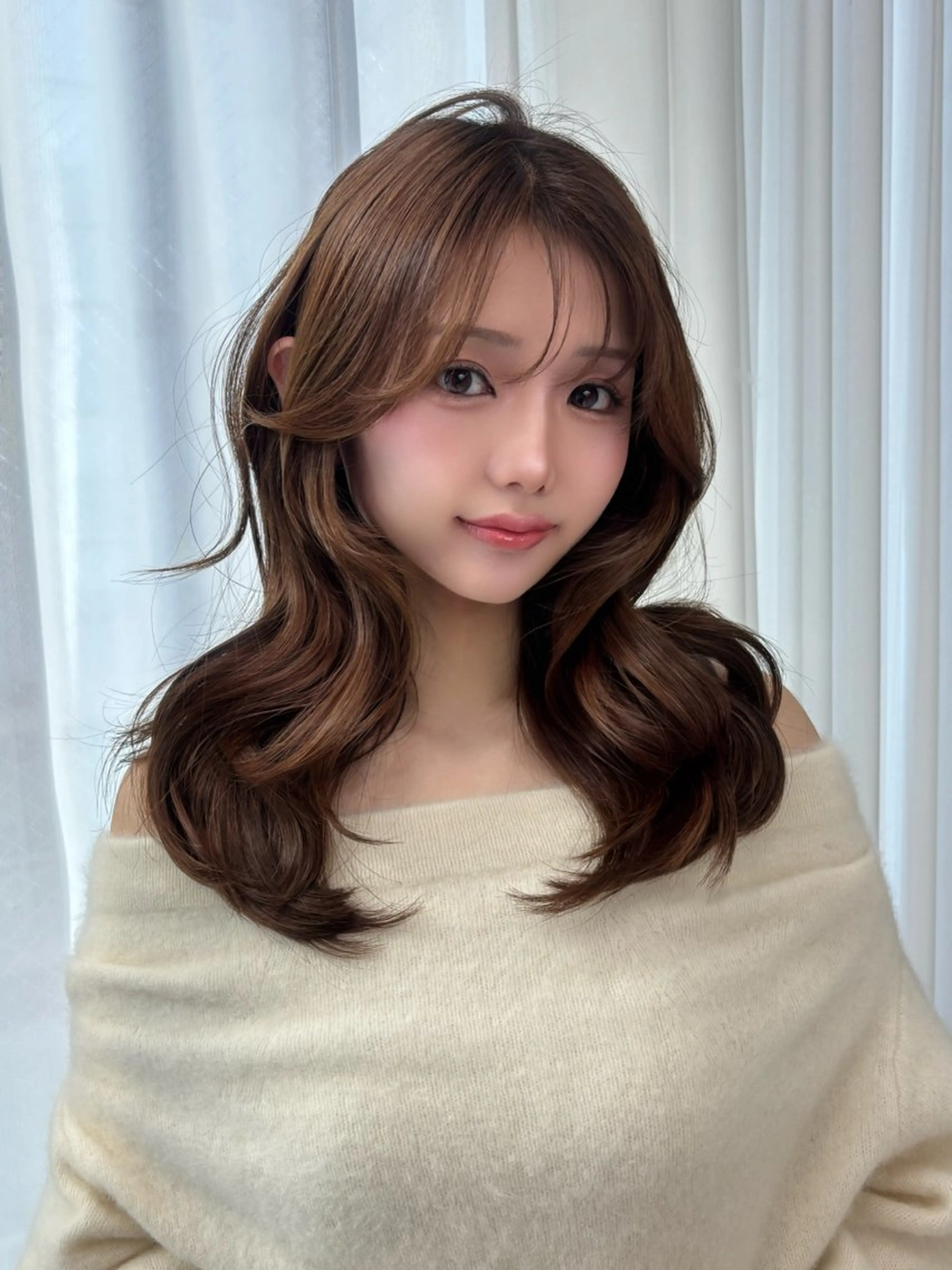 セミロング カット ヘアカラー トリートメント 天神美容室 🎀hinaのヘアスタイル