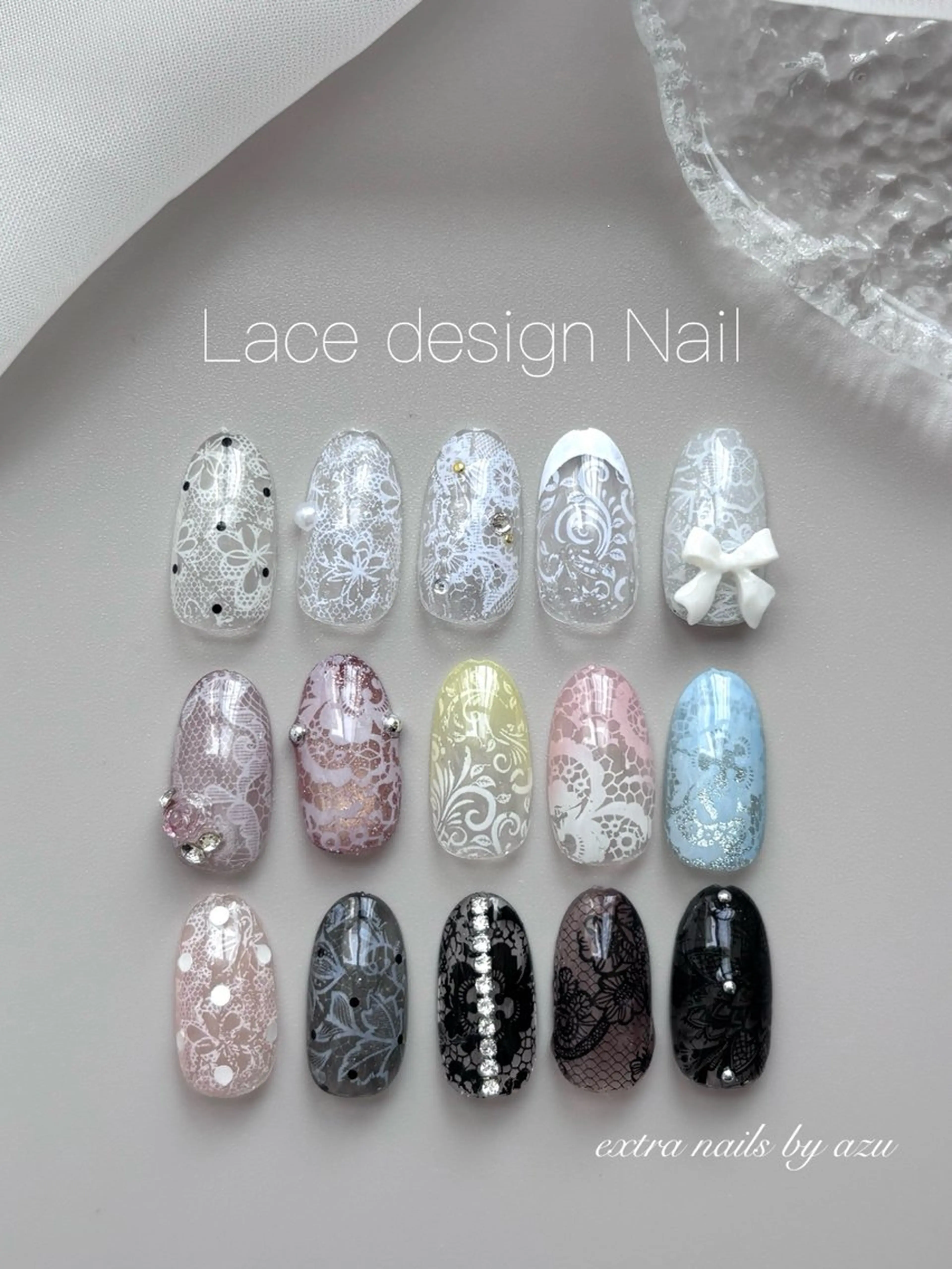 ネイル レース ハンドネイル extranails ／lemellaのネイルデザイン