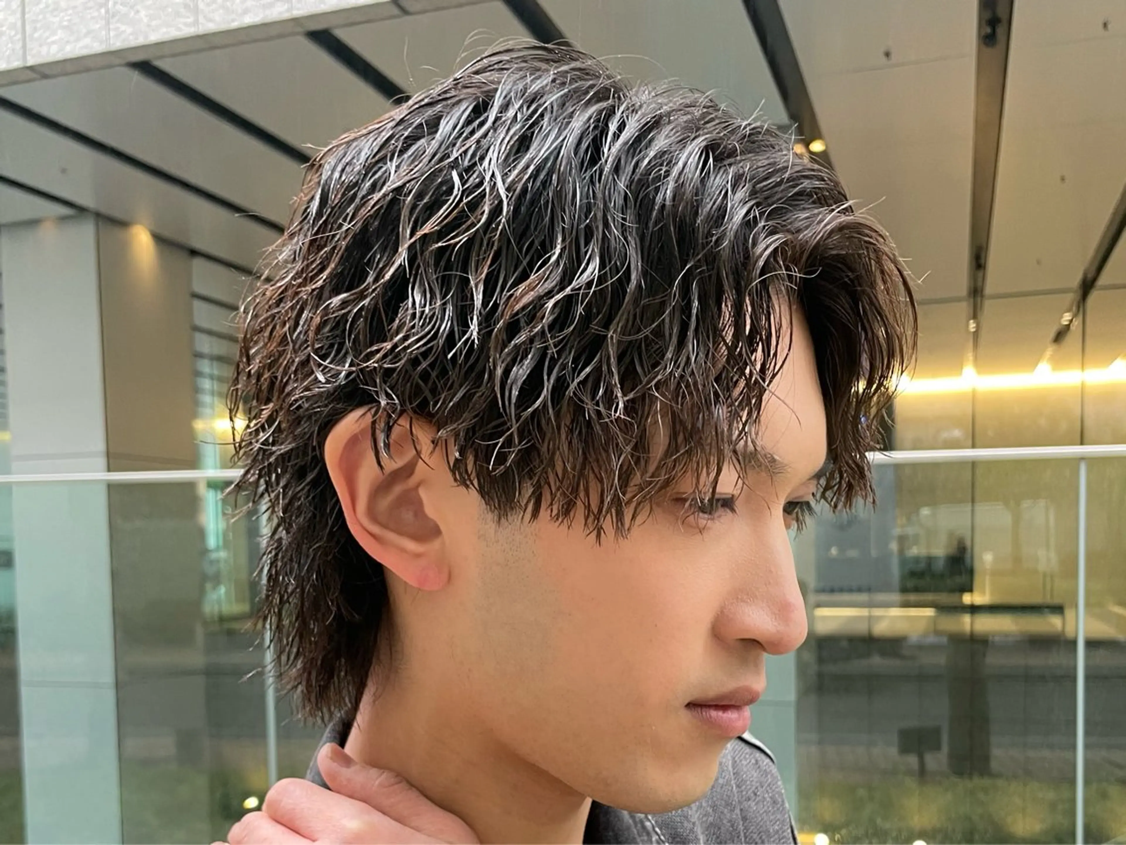 ショート カラー パーマ メンズ カット パーマ トリートメント 亀井隆汰/メンズ専門 パーマ特化美容師のヘアスタイル
