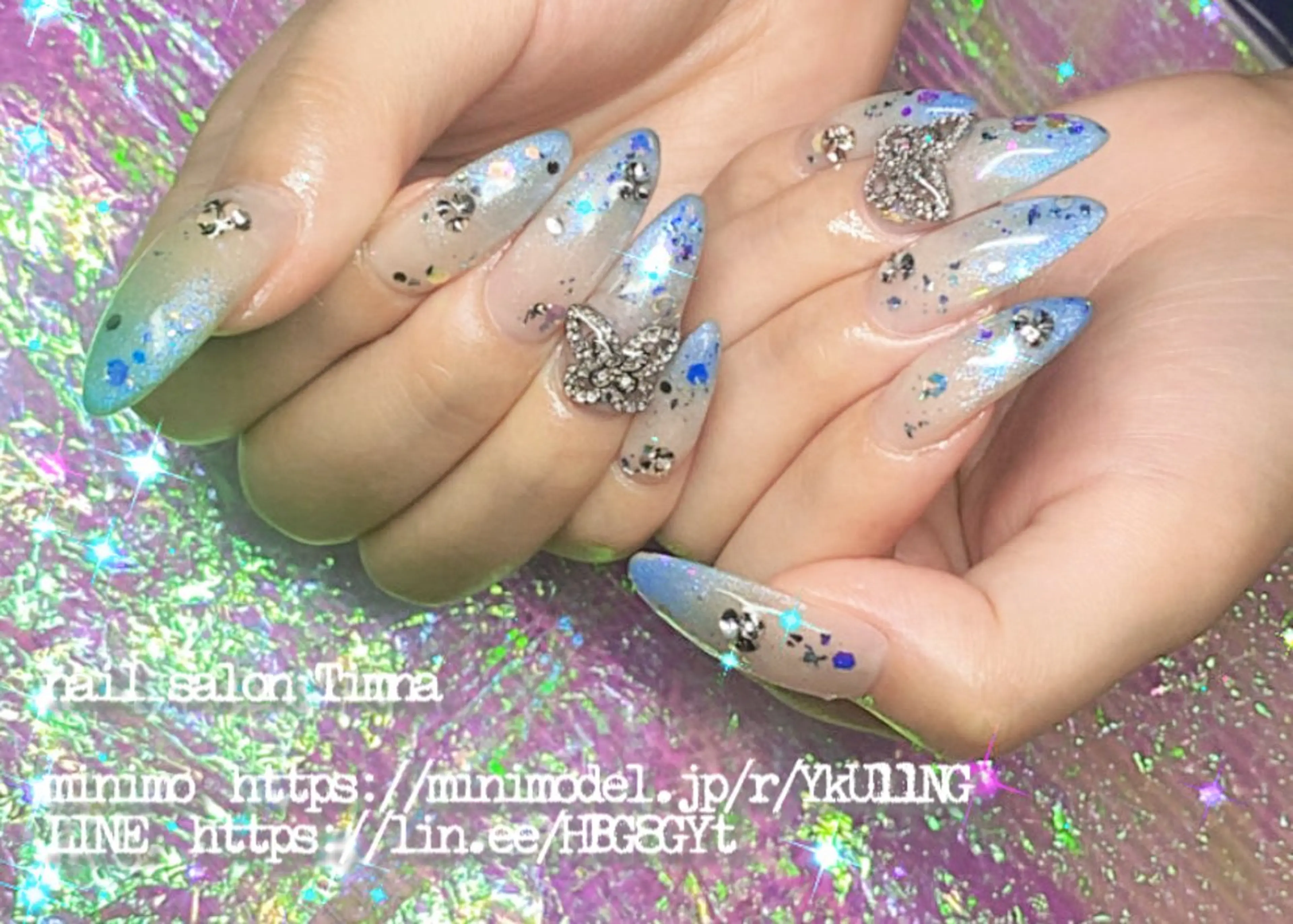 ロング ハンドネイル NAILSALON 🍔Timna🍟のネイルデザイン