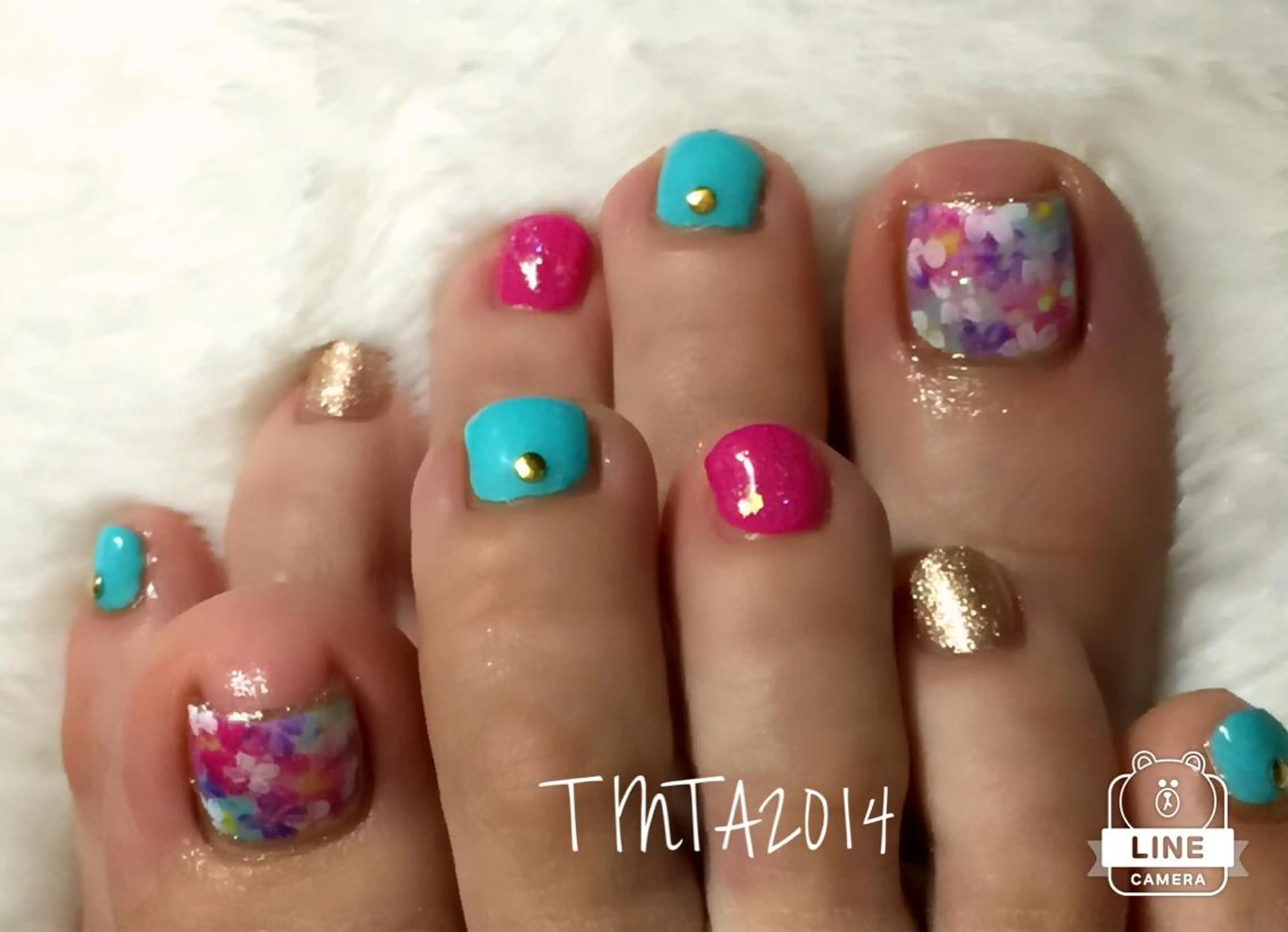 ネイル フラワーネイル フットネイル 馬場 典子のネイルデザイン